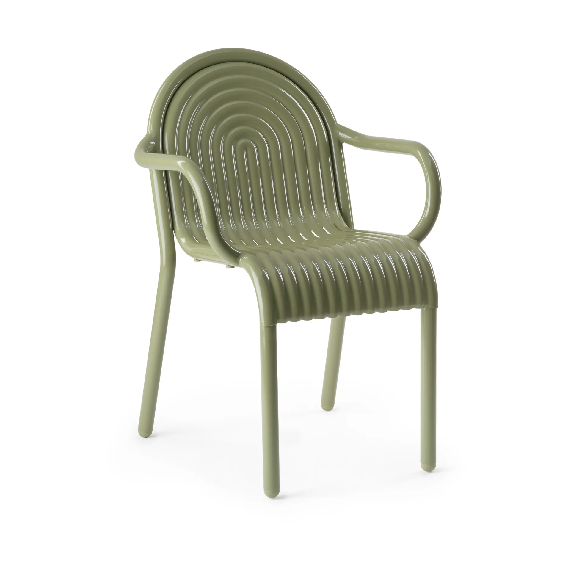 Groove καρέκλα με μπράτσα, Moss Tom Dixon