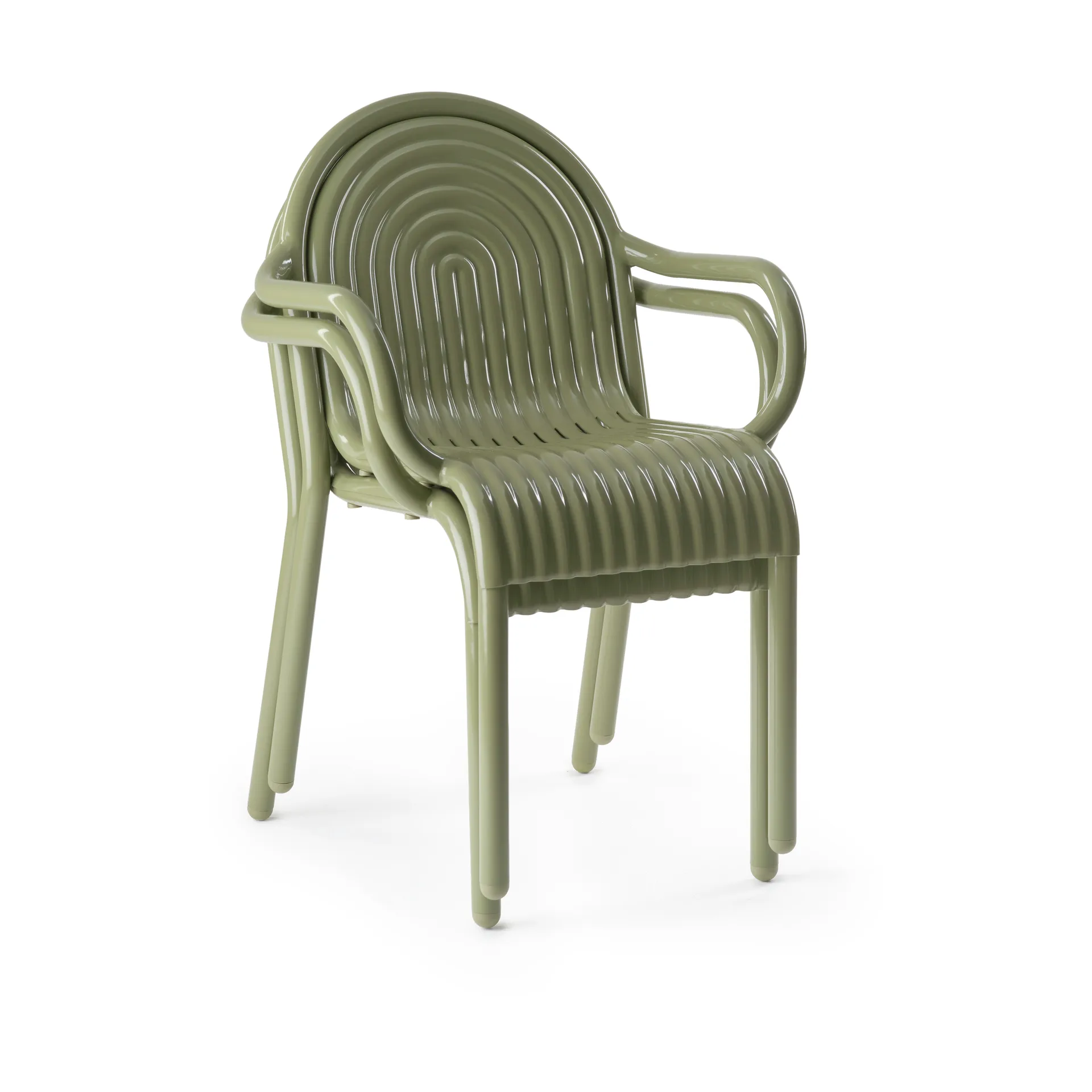 Groove καρέκλα με μπράτσα, Moss Tom Dixon