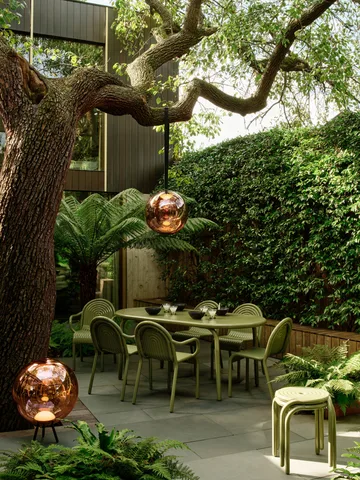 Groove Obround τραπέζι φαγητού - Moss, 86x186 εκ. - Tom Dixon