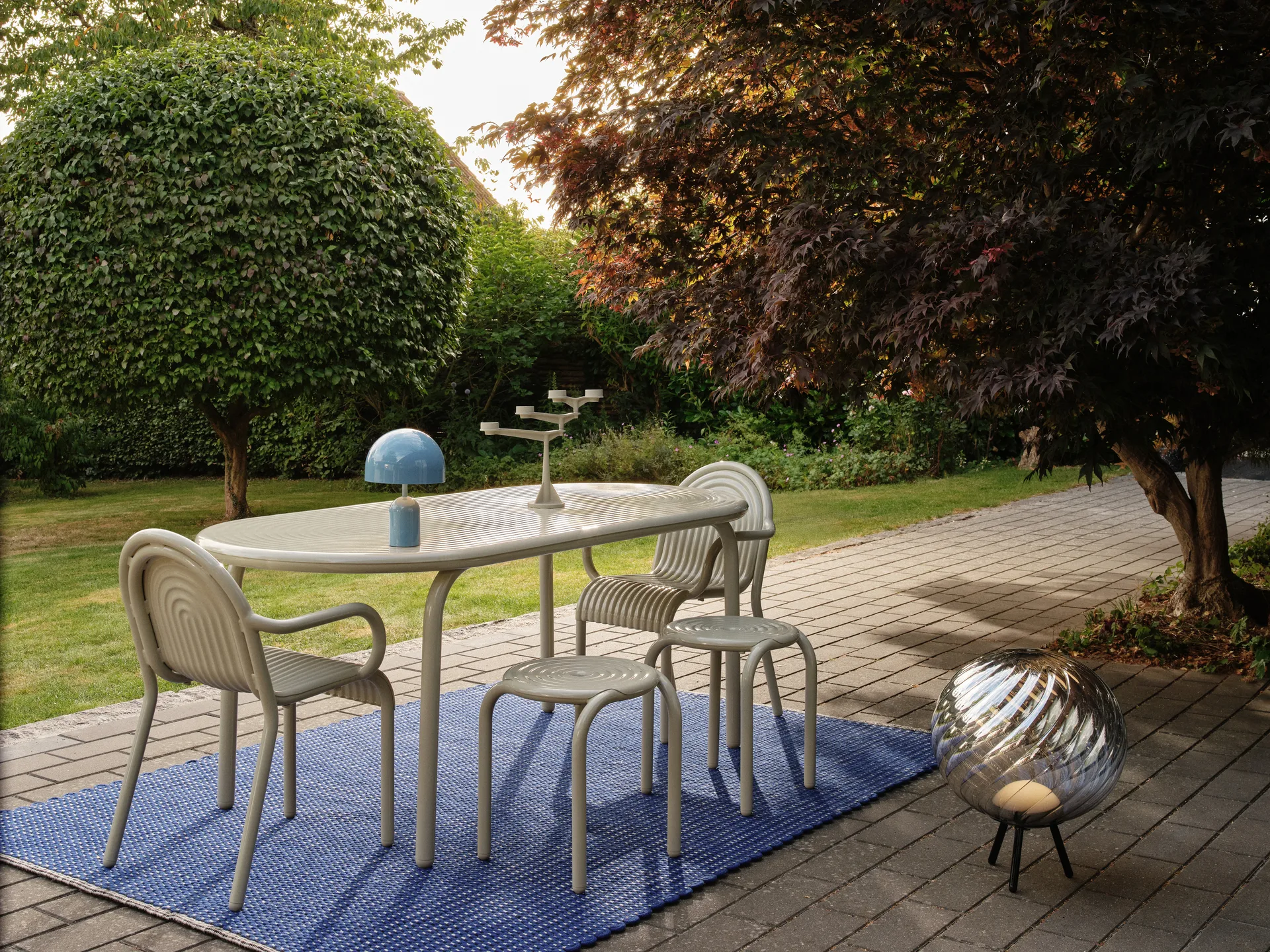 Groove Obround τραπέζι φαγητού - Putty, 86x186 cm Tom Dixon