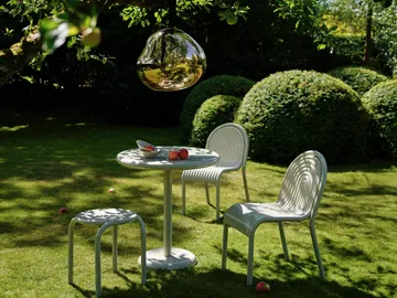 Groove καφέ τραπέζι στρογγυλό - Putty, Ø70 cm - Tom Dixon