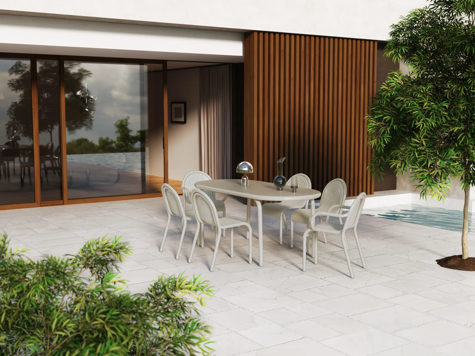 Groove καρέκλα με μπράτσα, Putty Tom Dixon