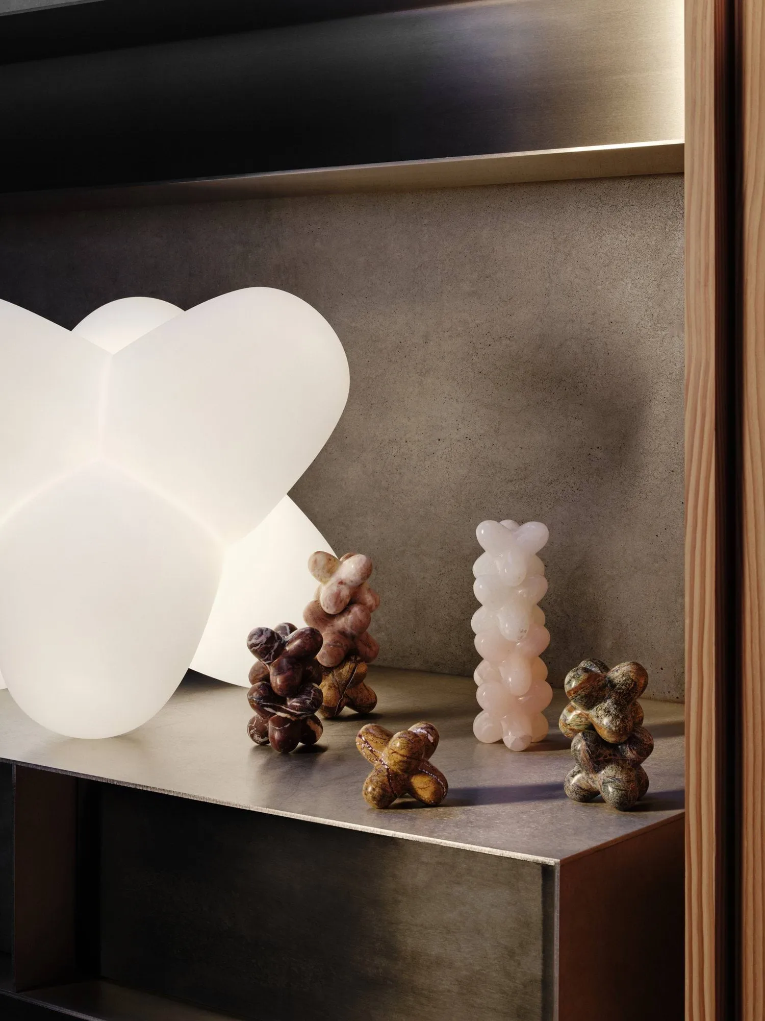 Jack διακοσμητικό αντικείμενο, Pink indian onyx, 10x8,5 εκ. Tom Dixon