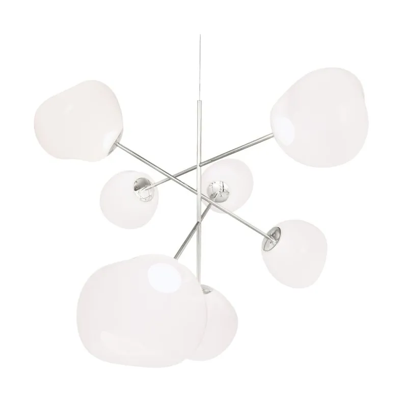 Melt Chandelier large πολυέλαιος LED 196 cm, Opal-silver Tom Dixon