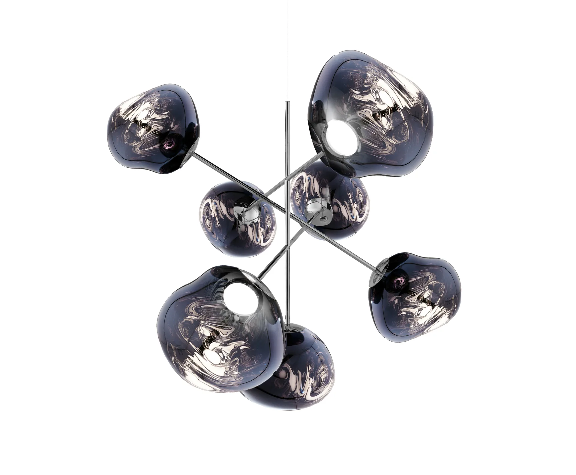 Melt Chandelier large πολυέλαιος LED 196 cm, Smoke Tom Dixon