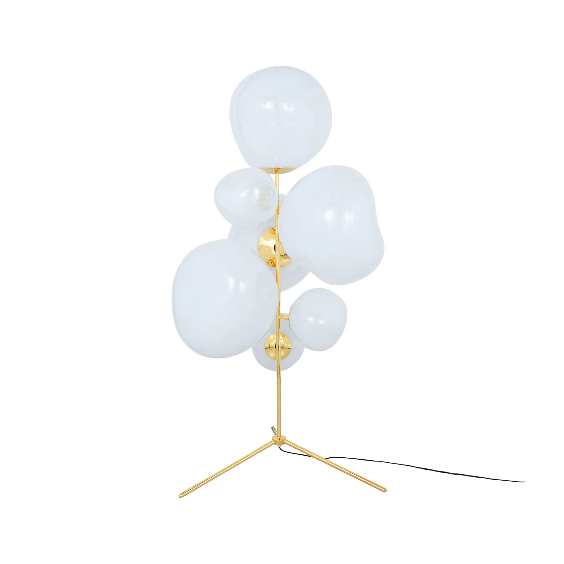 Melt Chandelier φωτιστικό δαπέδου LED 175 cm, Opal-gold Tom Dixon