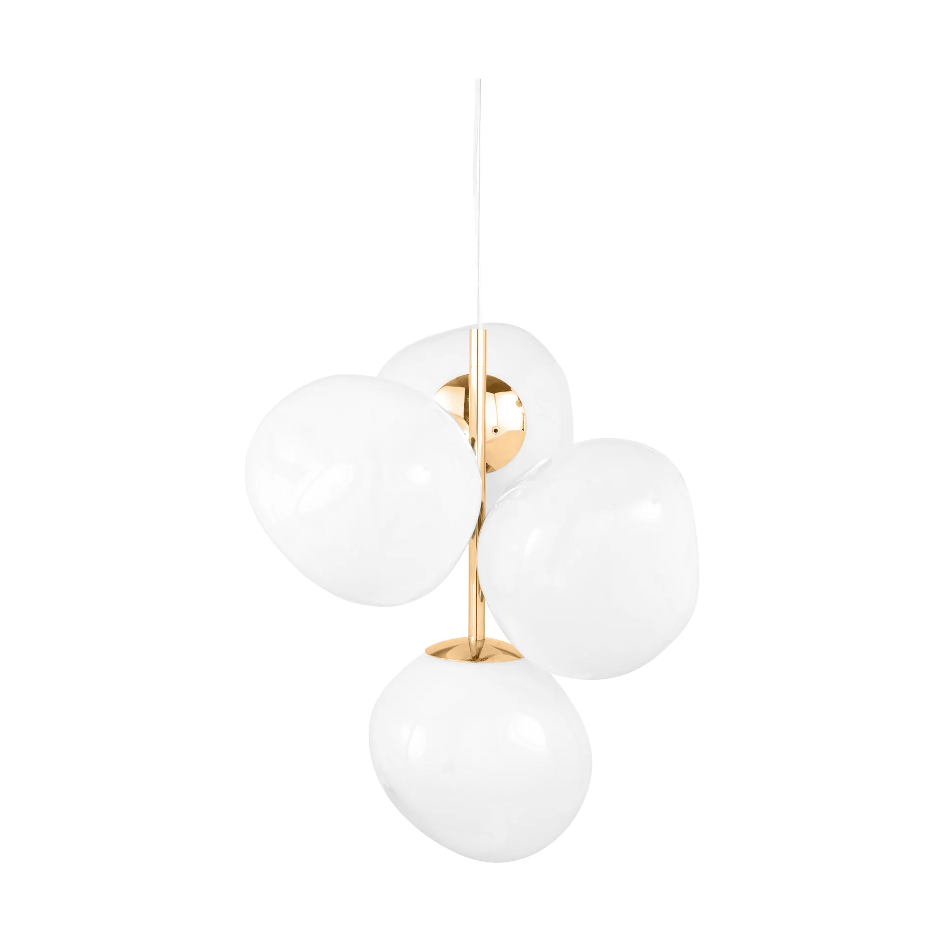 Melt Chandelier mini πολυέλαιος LED 63,4 cm, Opal-gold Tom Dixon