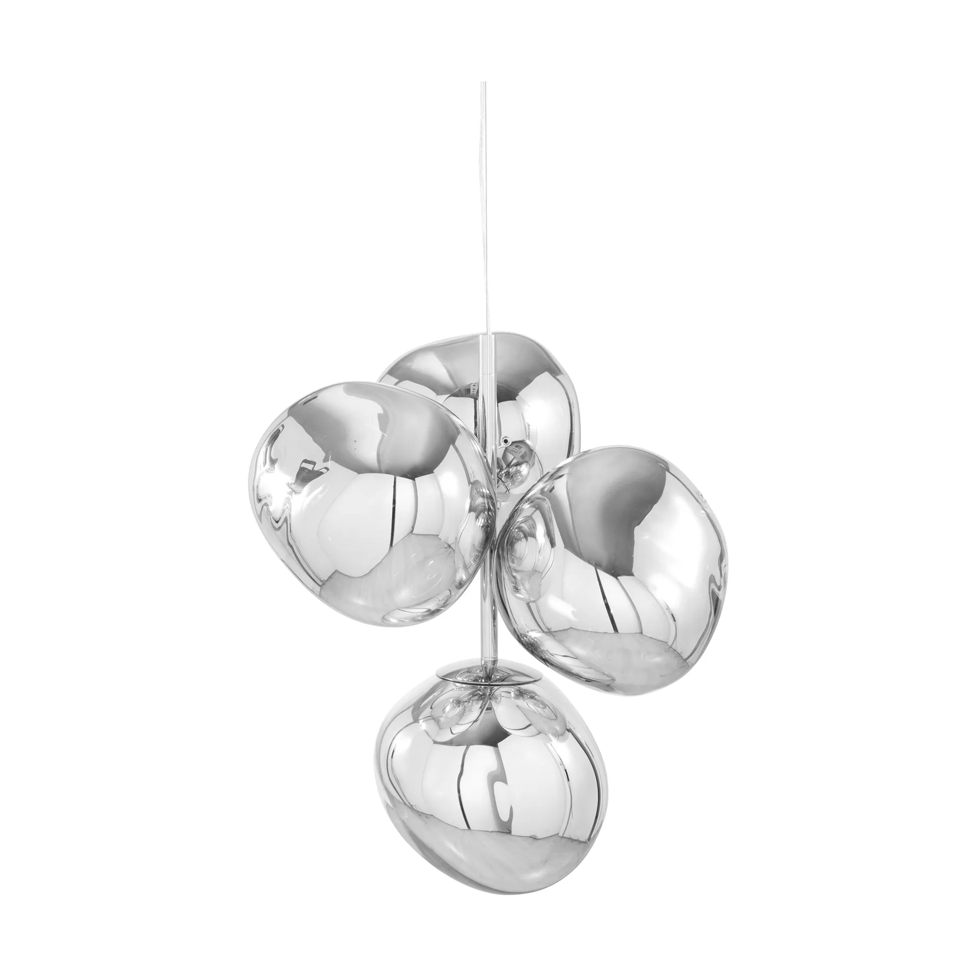 Melt Chandelier mini πολυέλαιος LED 63,4 cm, Silver Tom Dixon