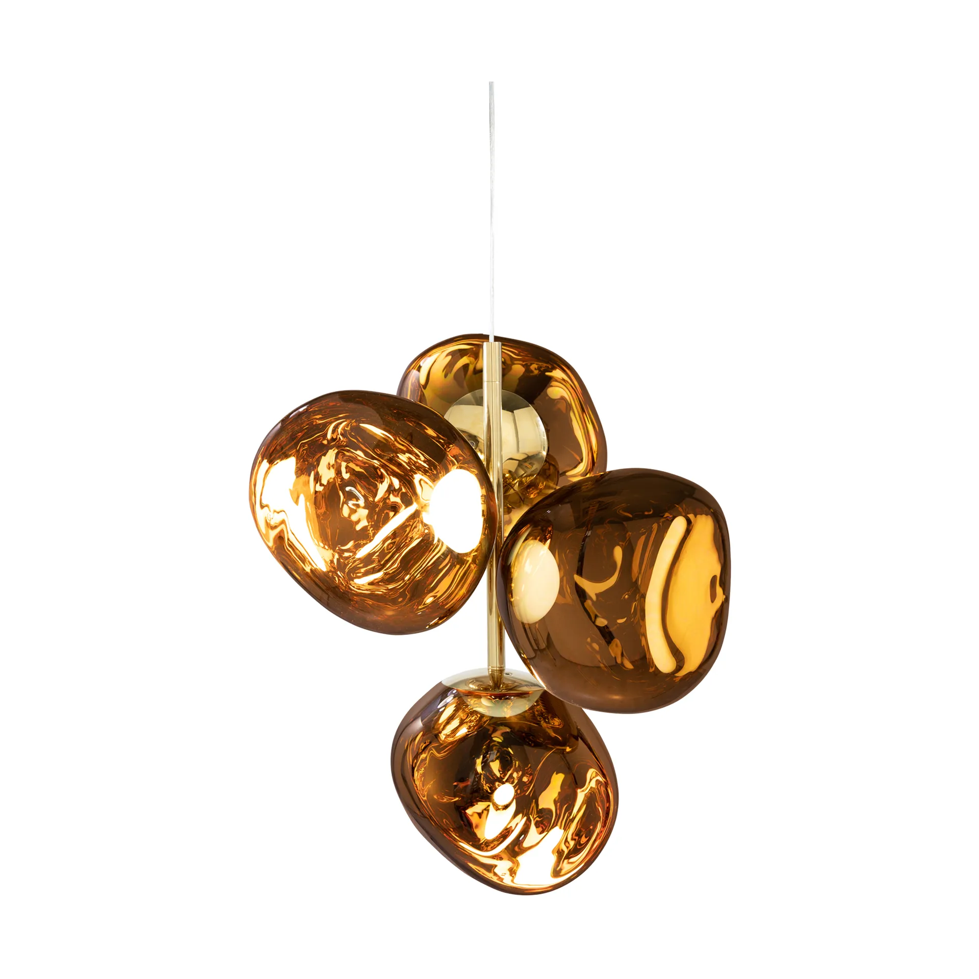 Melt Chandelier small πολυέλαιος LED 103 cm, Gold Tom Dixon