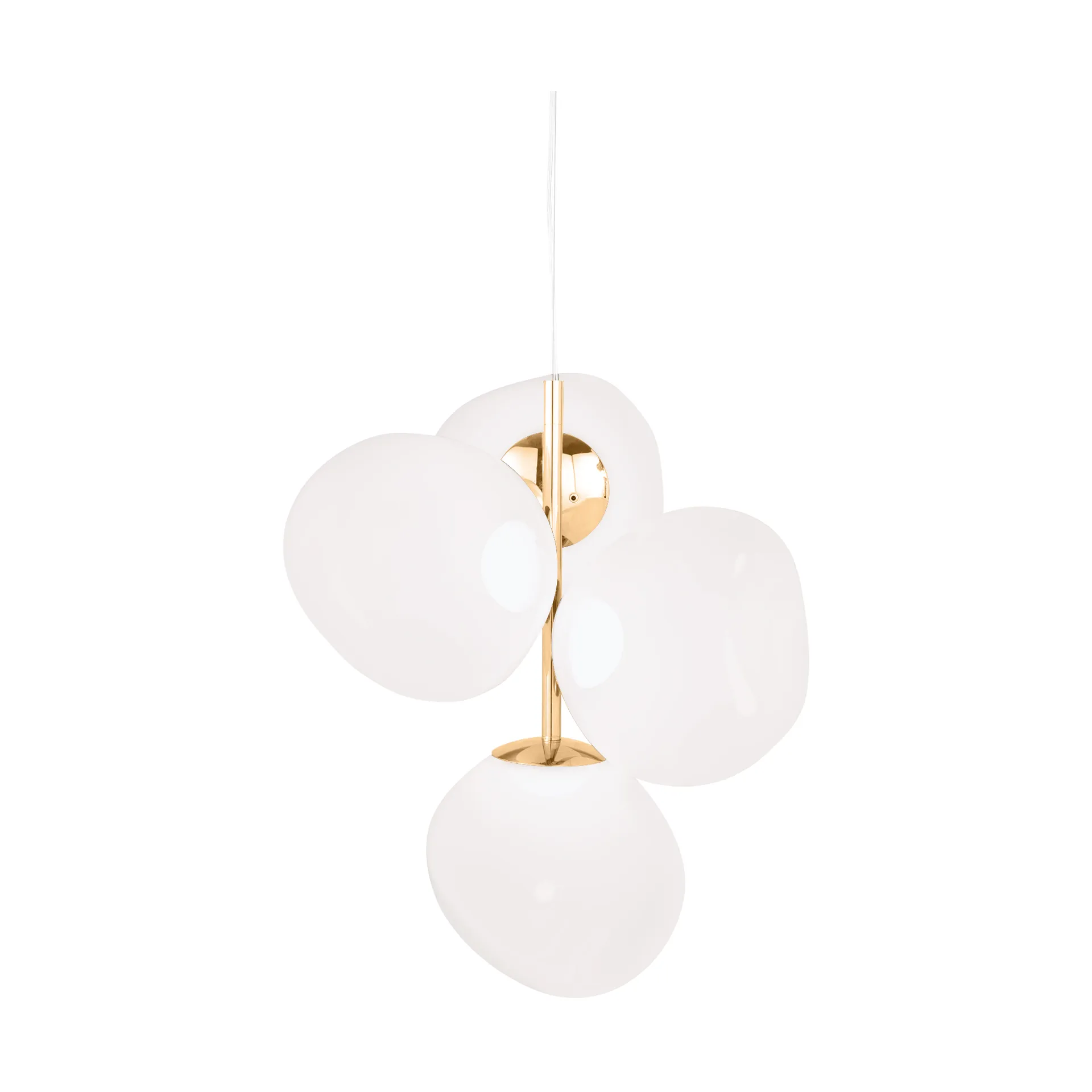 Melt Chandelier small πολυέλαιος LED 103 cm, Opal-gold Tom Dixon