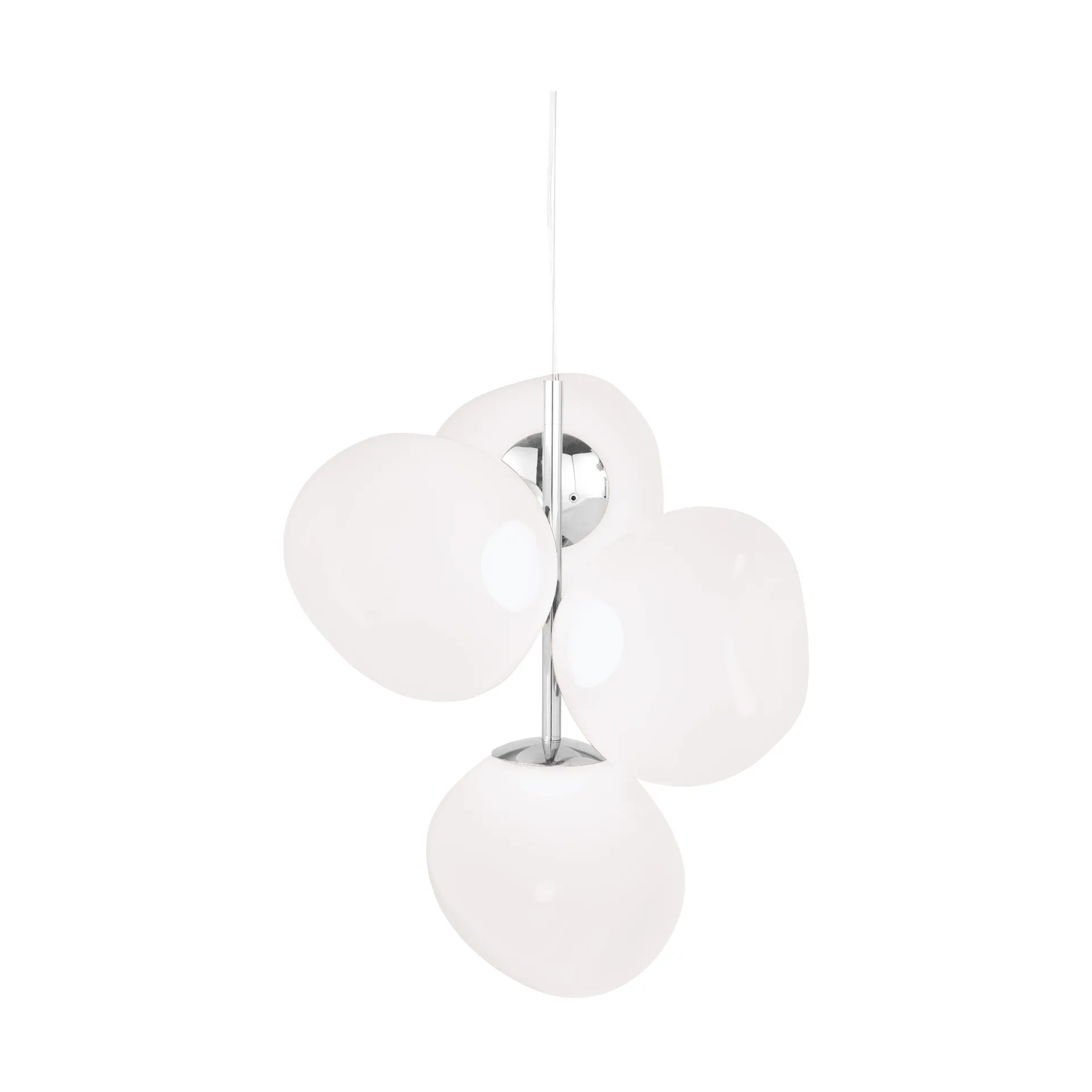 Melt Chandelier small πολυέλαιος LED 103 cm, Opal-silver Tom Dixon