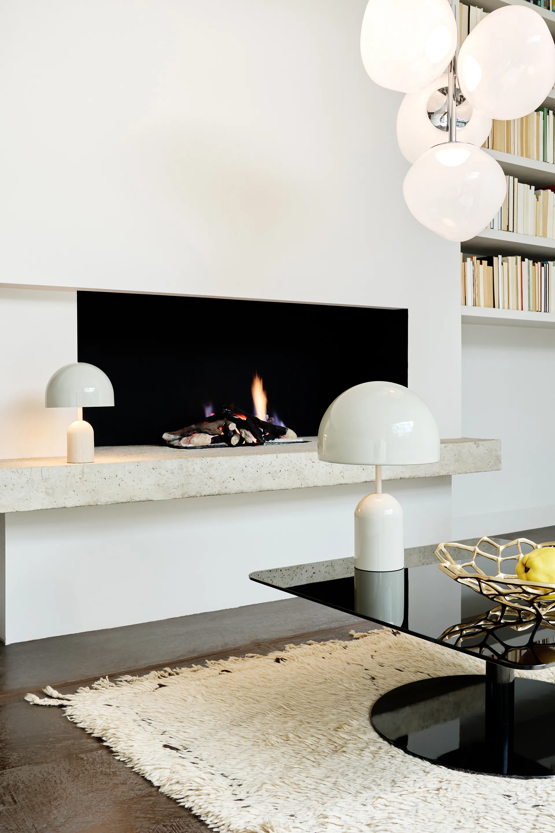 Melt Chandelier small πολυέλαιος LED 103 cm, Opal-silver Tom Dixon