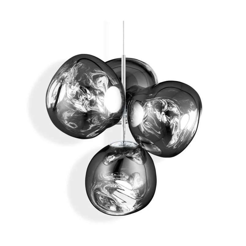 Melt Chandelier small πολυέλαιος LED 103 cm, Silver Tom Dixon