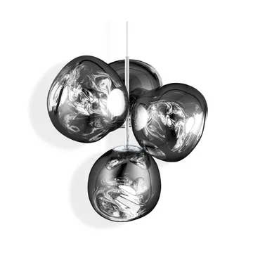 Melt Chandelier small πολυέλαιος LED 103 cm - Silver - Tom Dixon