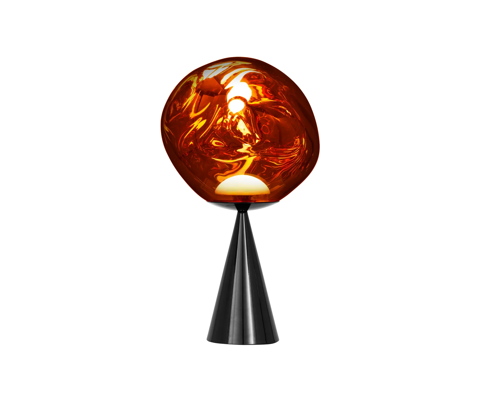 Melt Cone fat επιτραπέζιο φωτιστικό LED 46,5 cm, Copper Tom Dixon