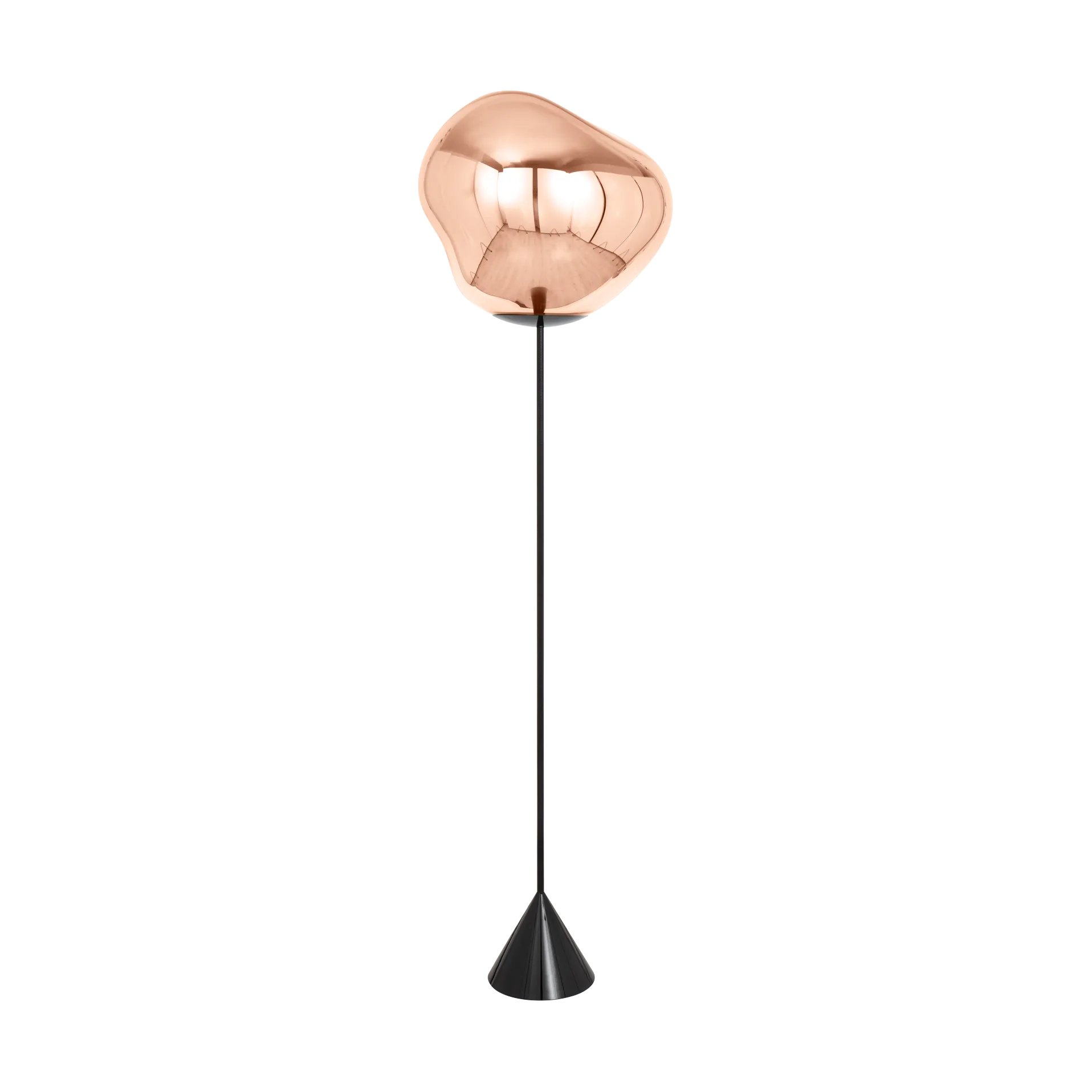Melt Cone slim επιδαπέδιο φωτιστικό LED 180 cm, Copper Tom Dixon