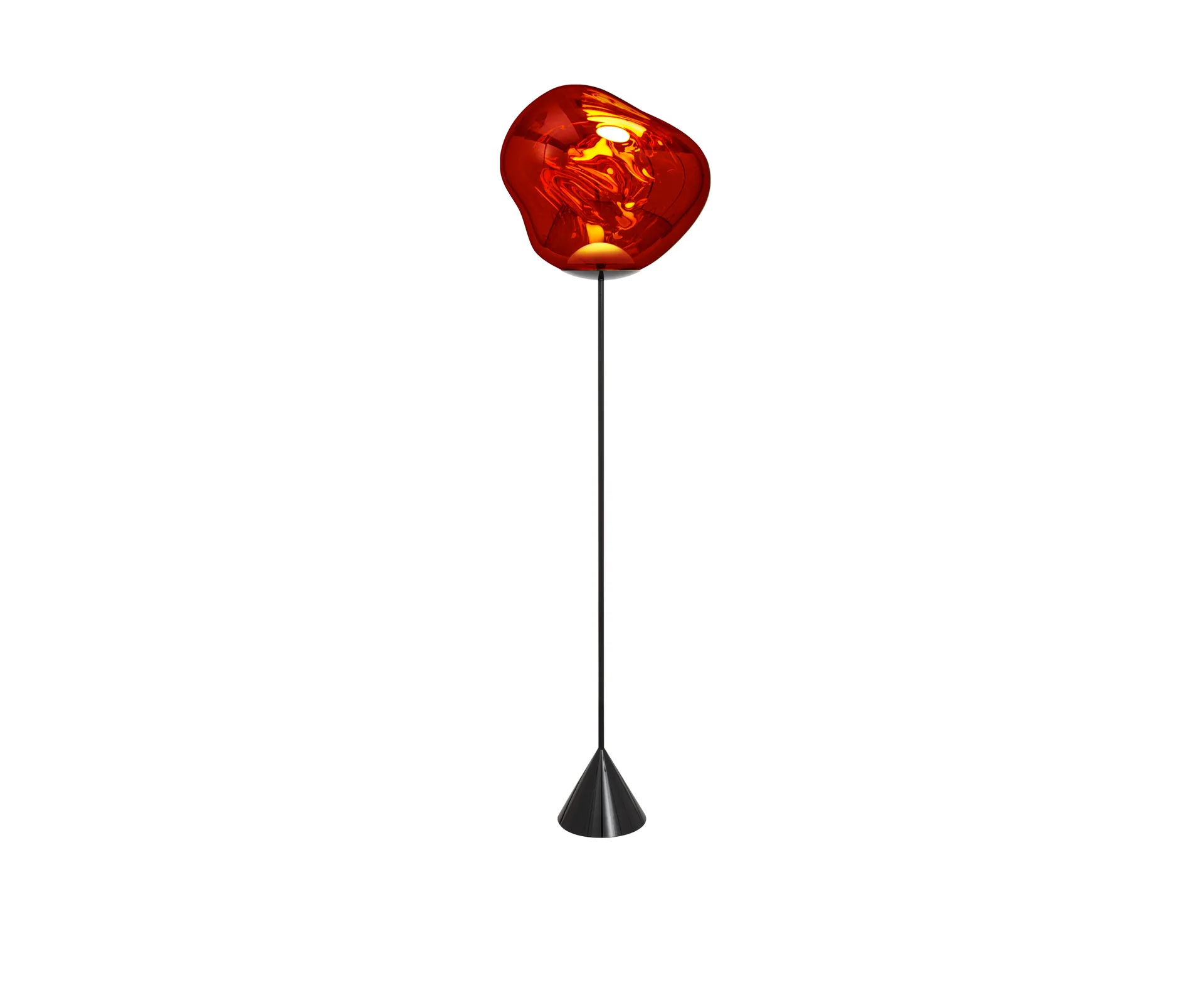 Melt Cone slim επιδαπέδιο φωτιστικό LED 180 cm, Copper Tom Dixon