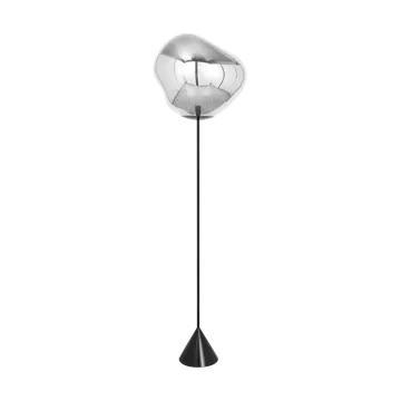 Melt Cone slim επιδαπέδιο φωτιστικό LED 180 cm - Silver - Tom Dixon
