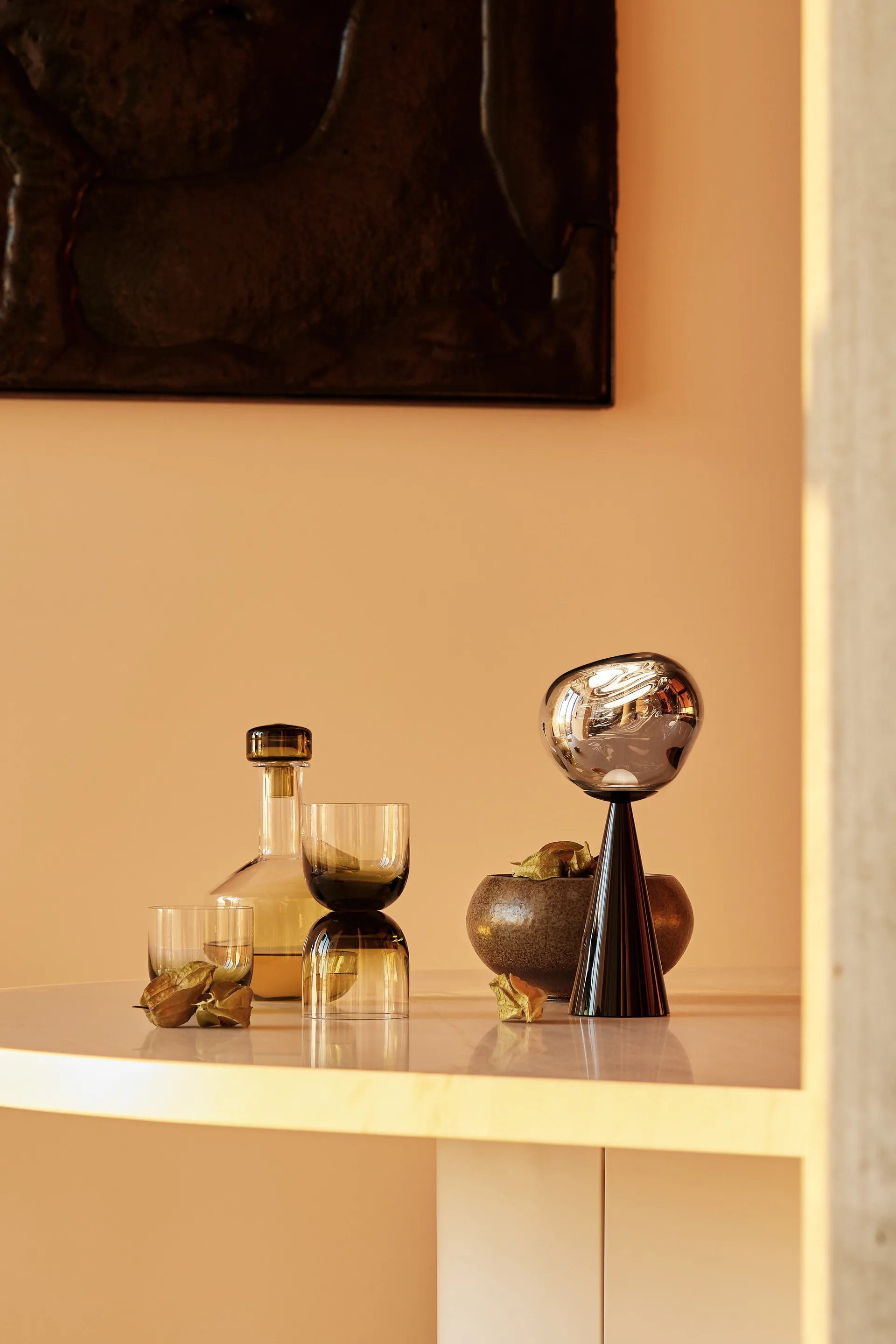 Melt φορητό επιτραπέζιο φωτιστικό LED 28.5 cm, Μαύρο Tom Dixon