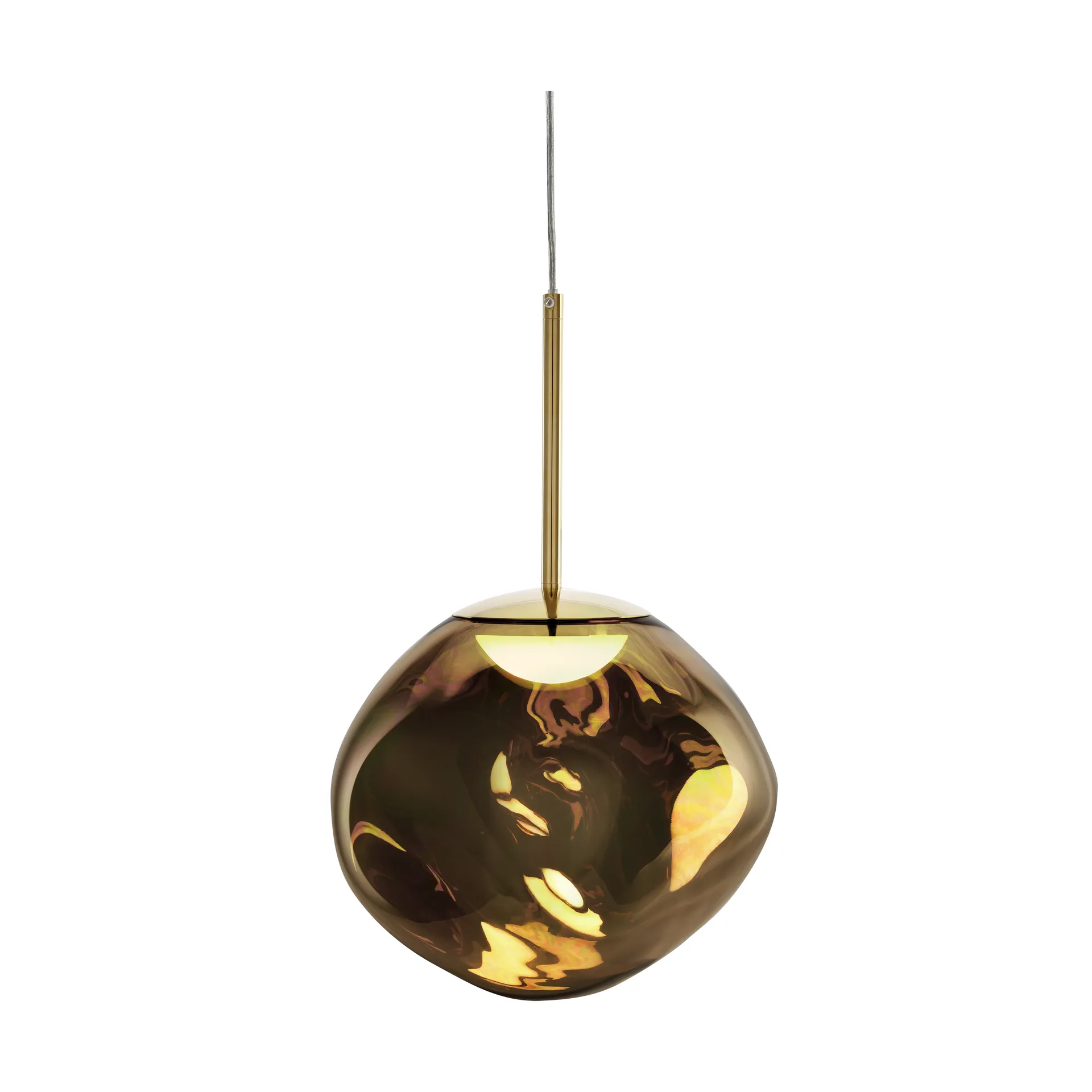 Melt κρεμαστό φωτιστικό LED, Bronze, mini 27x28 cm Tom Dixon