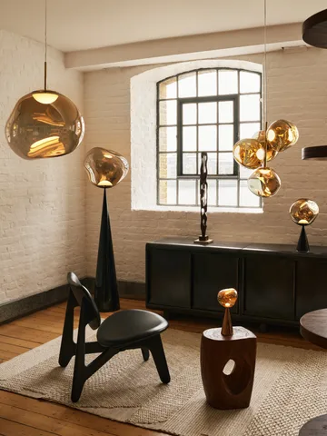 Melt κρεμαστό φωτιστικό LED - Bronze, mini 27x28 cm - Tom Dixon