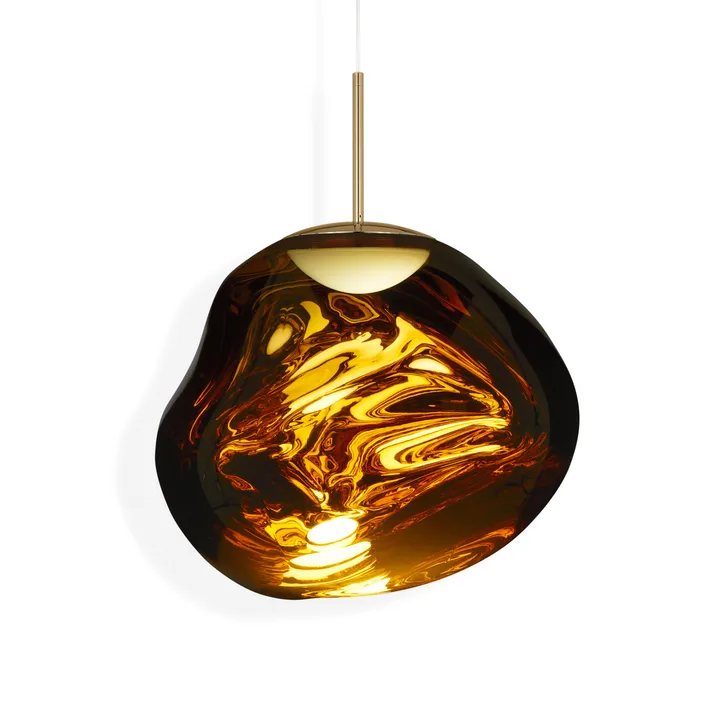 Melt κρεμαστό φωτιστικό LED - Gold, medium 50x50 cm - Tom Dixon
