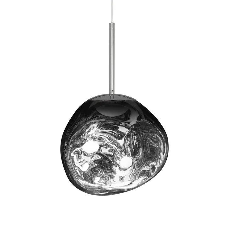 Melt κρεμαστό φωτιστικό LED - Χρώμιο, mini 27x28 cm - Tom Dixon
