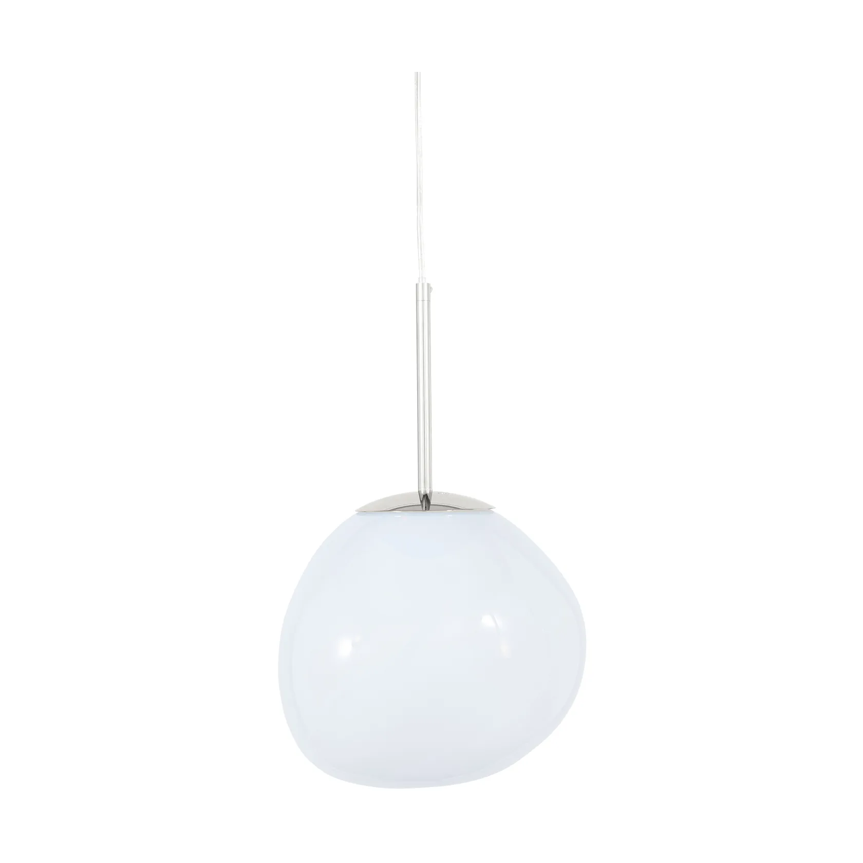 Melt κρεμαστό φωτιστικό LED, Opal-silver, mini 27x28 cm Tom Dixon