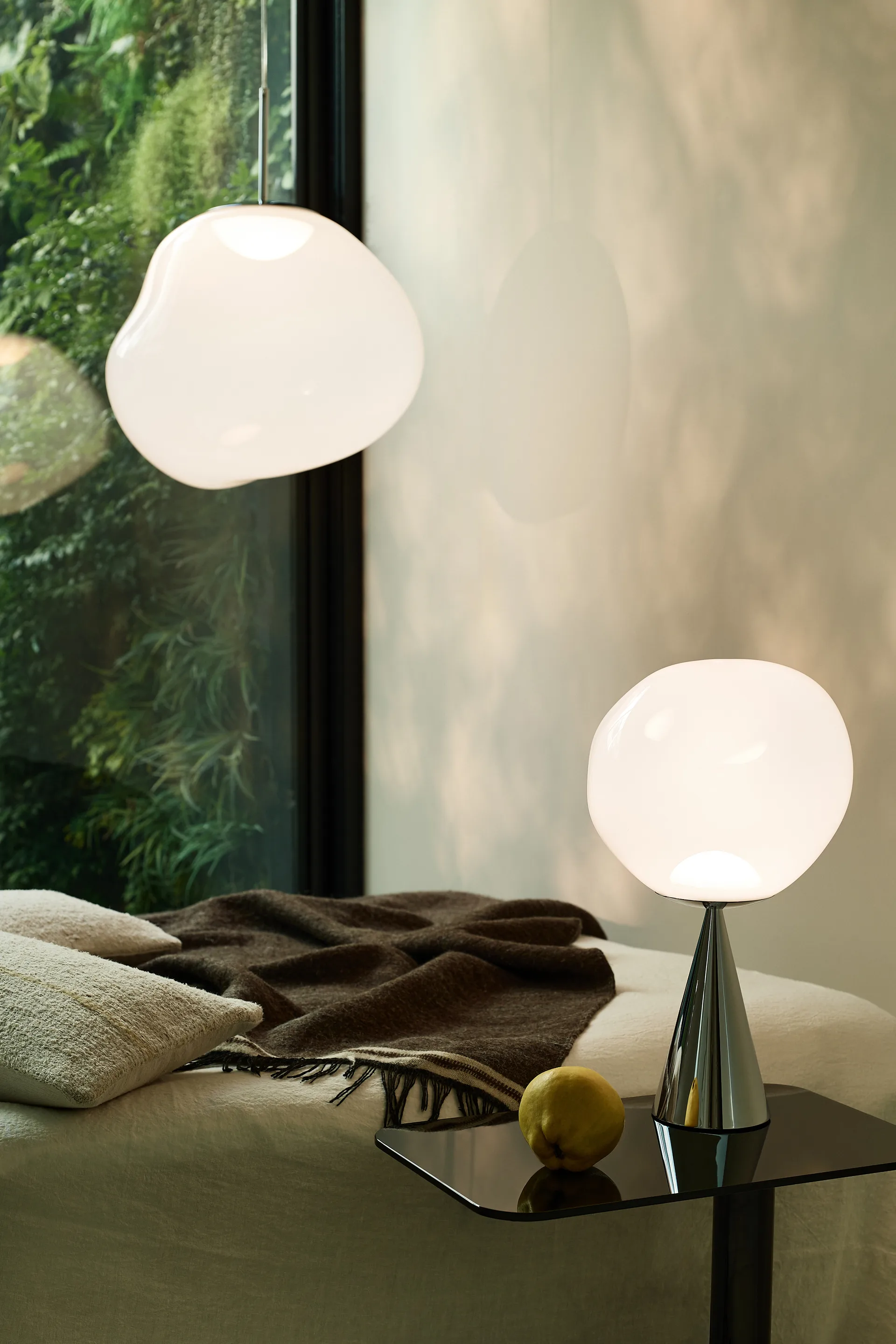 Melt κρεμαστό φωτιστικό LED, Opal-silver Tom Dixon
