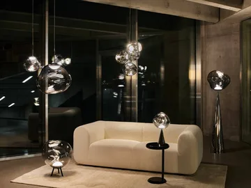 Melt κρεμαστό φωτιστικό LED μίνι - Νικέλιο - Tom Dixon