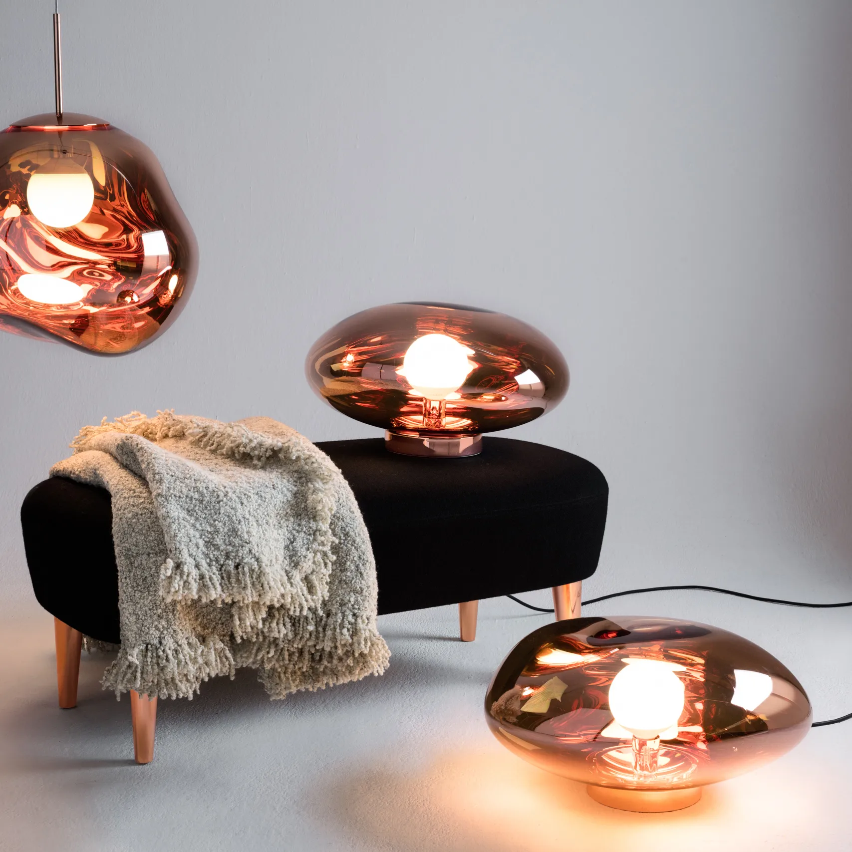 Melt Surface φωτιστικό LED τοίχου/οροφής, Χαλκός Tom Dixon