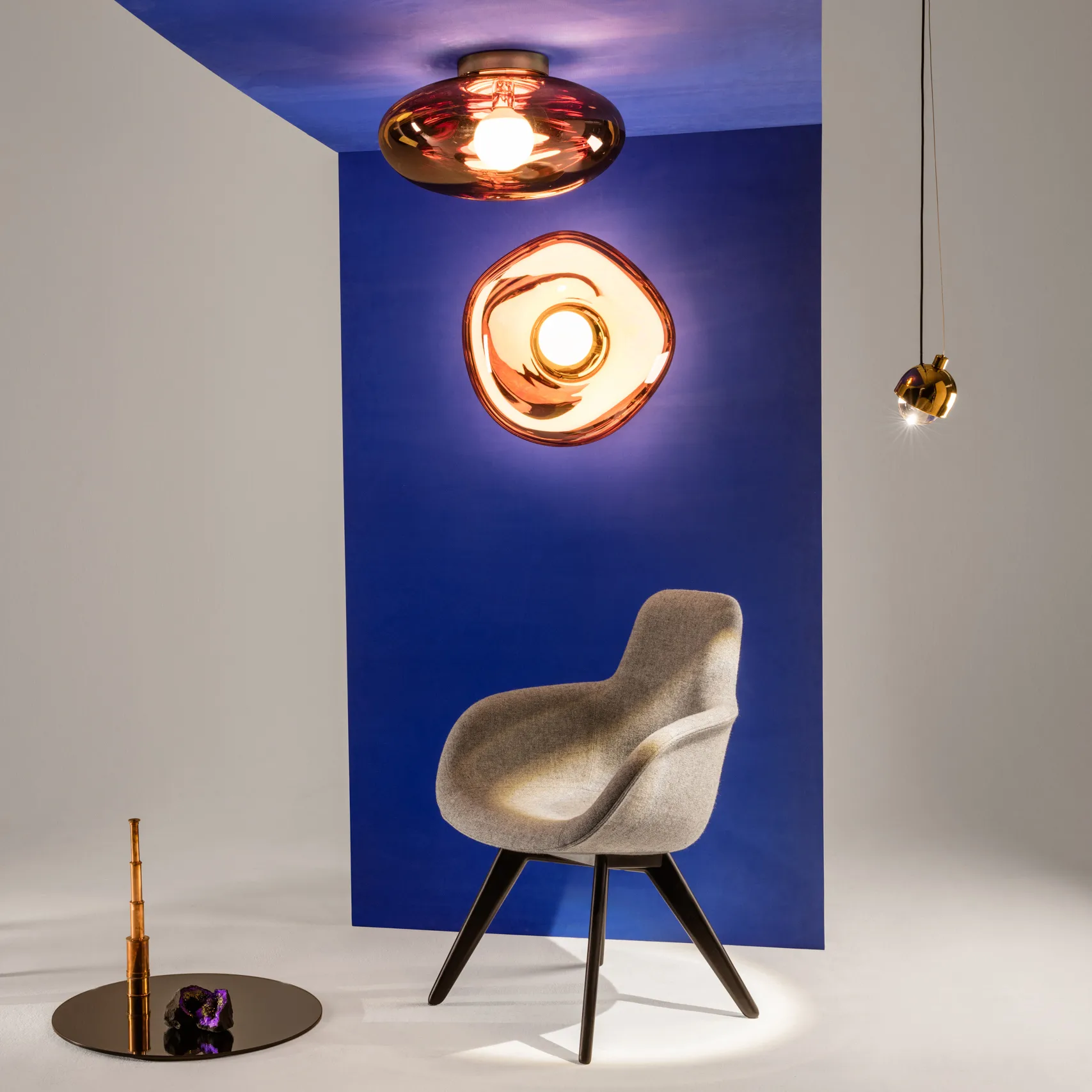Melt Surface φωτιστικό LED τοίχου/οροφής, Χαλκός Tom Dixon