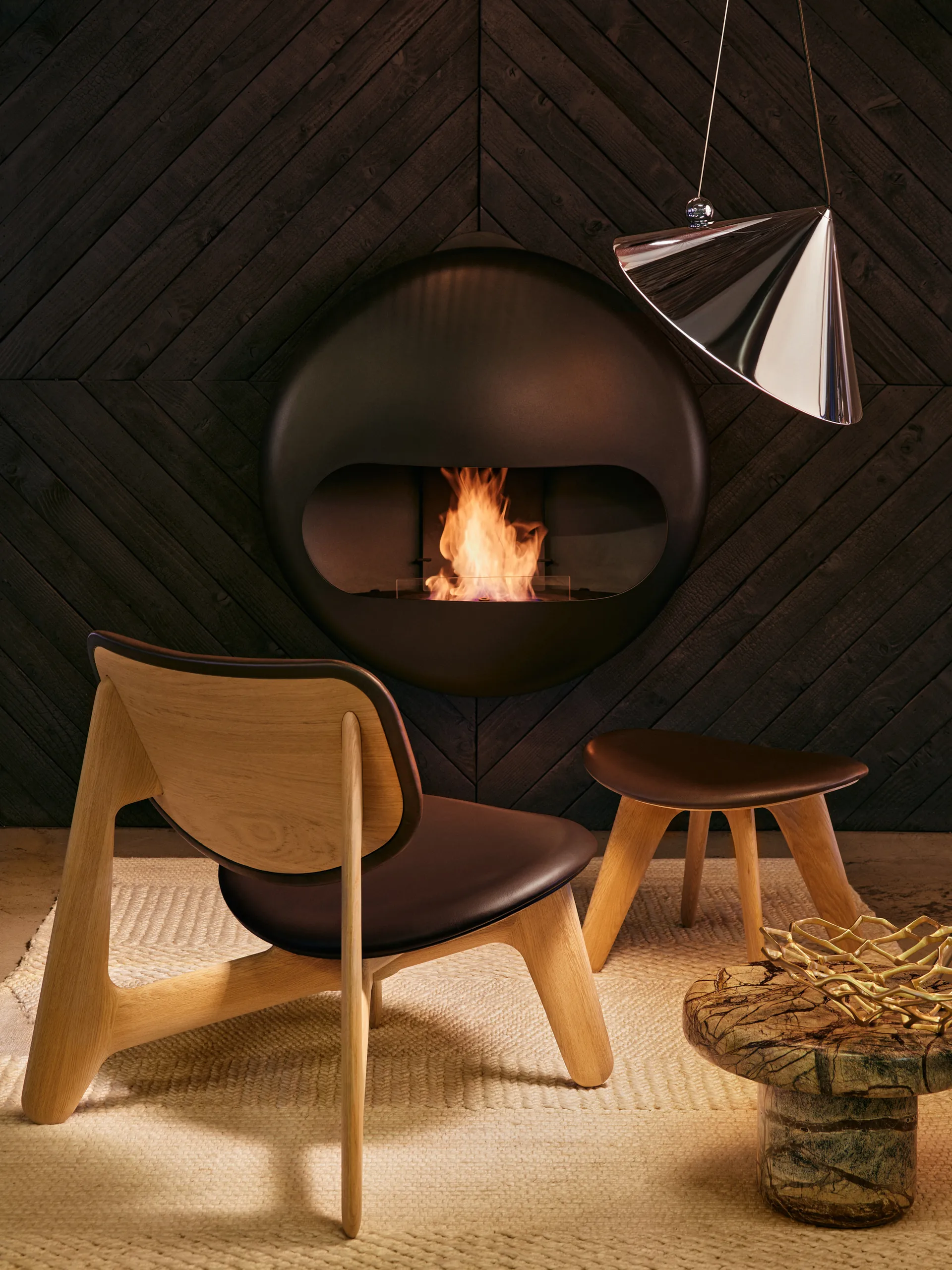 Pose κρεμαστό φωτιστικό, Silver, Ø43x30 εκ. Tom Dixon