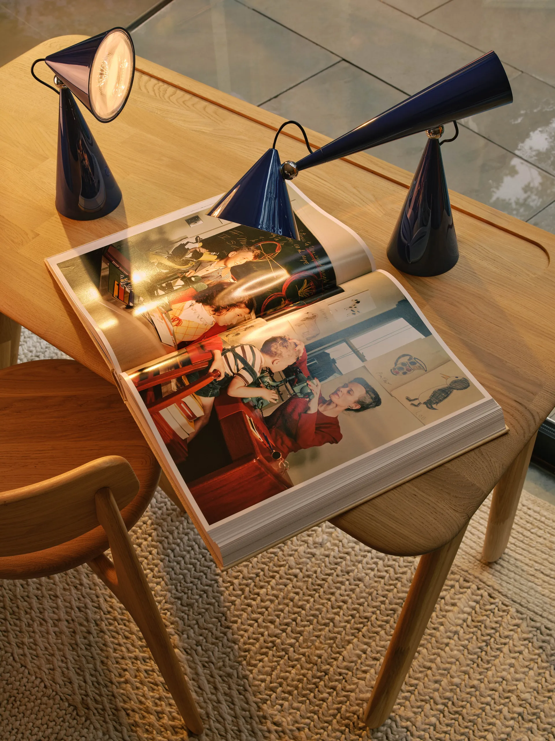 Pose Task LED επιτραπέζιο φωτιστικό, Indigo Tom Dixon