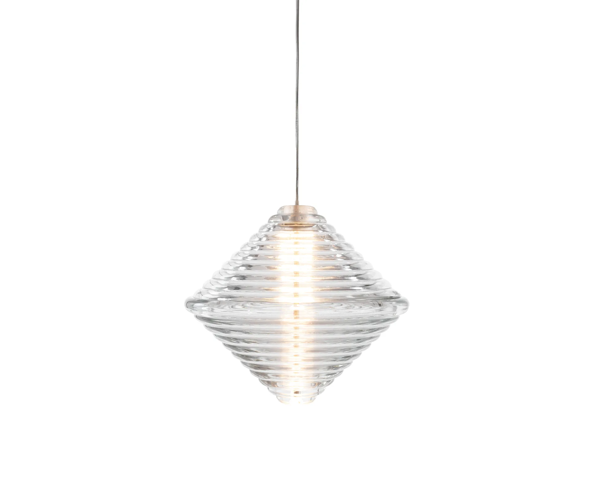 Press Cone κρεμαστό φωτιστικό LED 34 εκ., Clear Tom Dixon