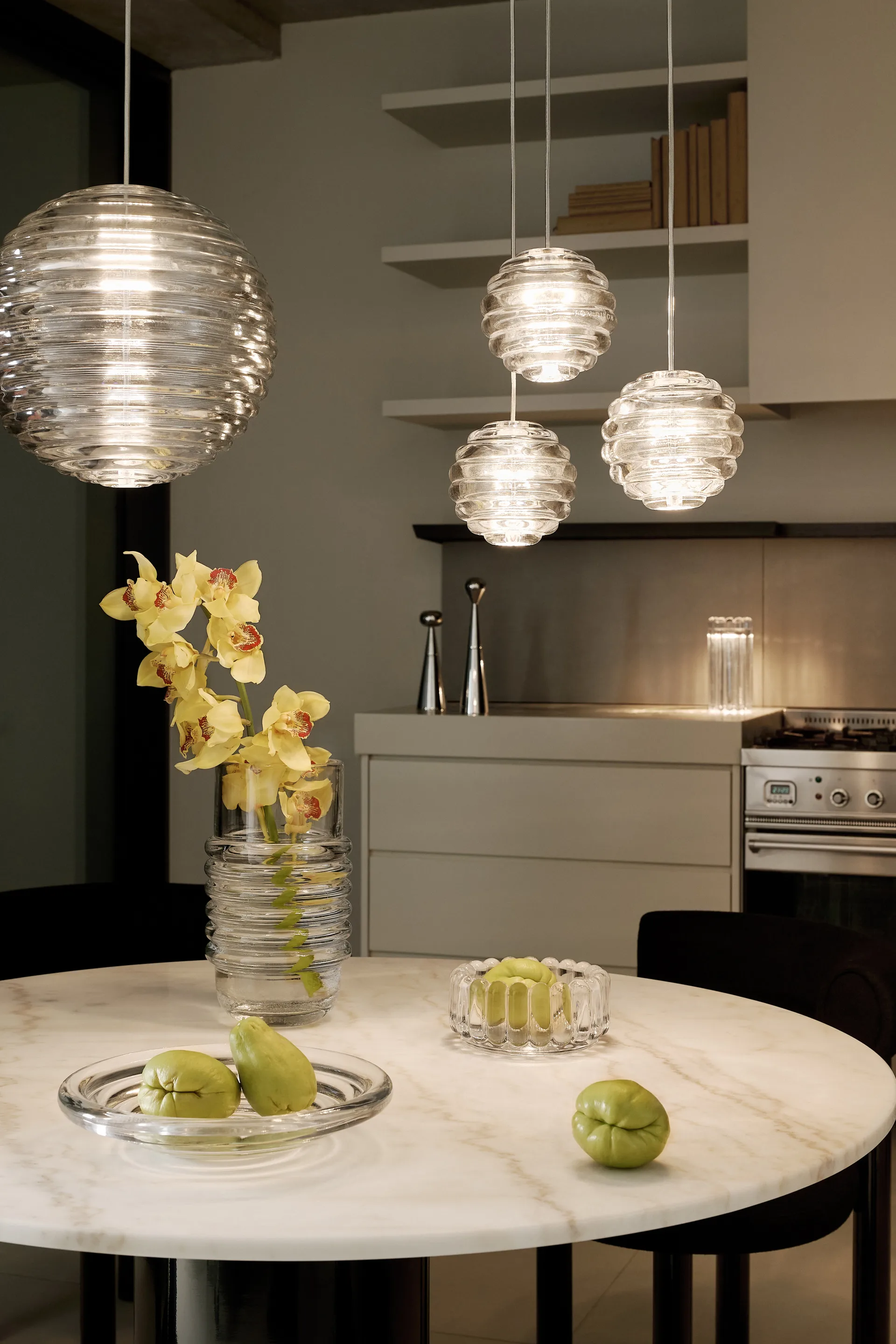 Press Sphere φωτιστικό LED Ø30 cm, Clear Tom Dixon