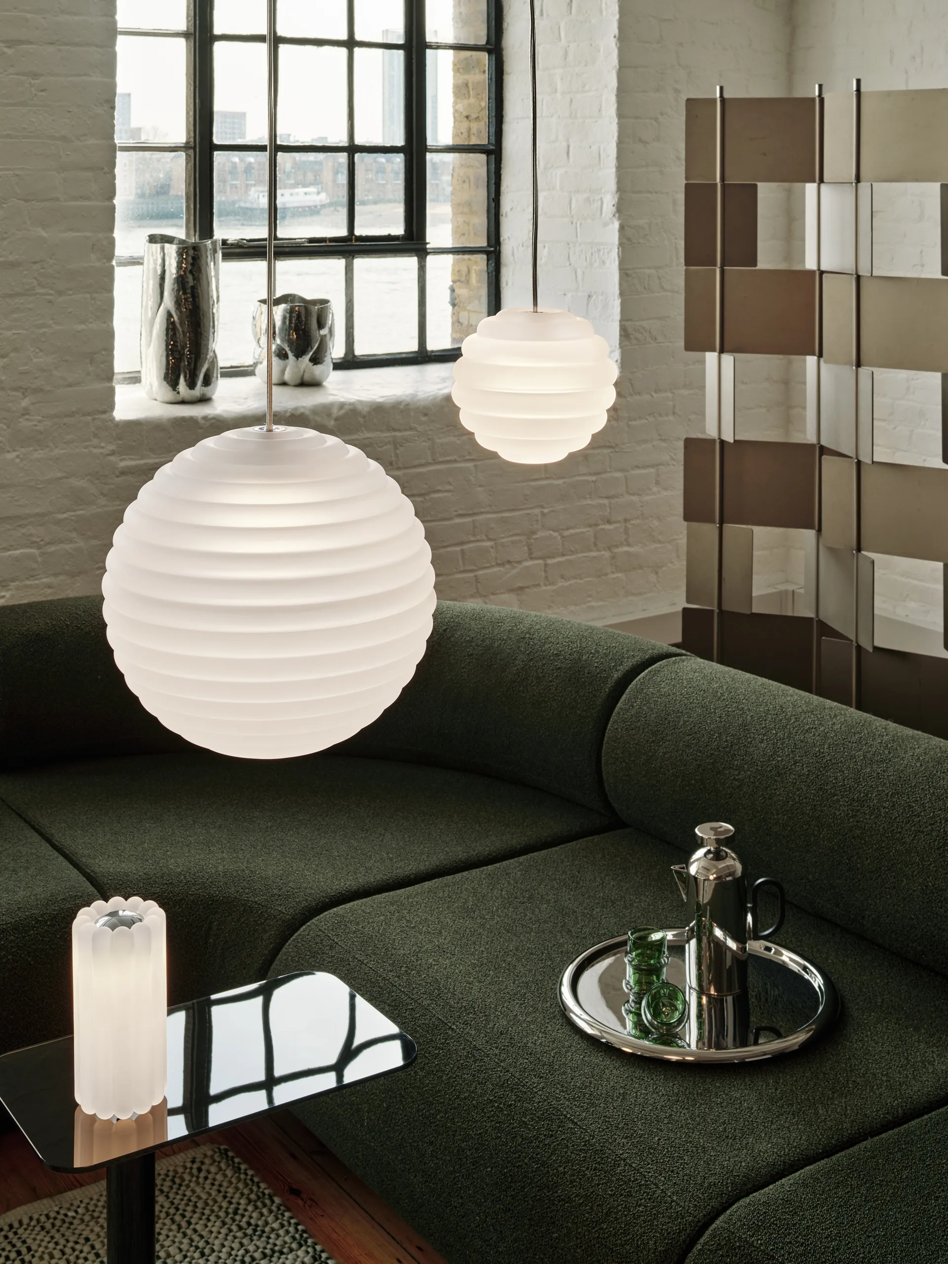 Press Sphere φωτιστικό LED Ø30 cm, Frosted Tom Dixon