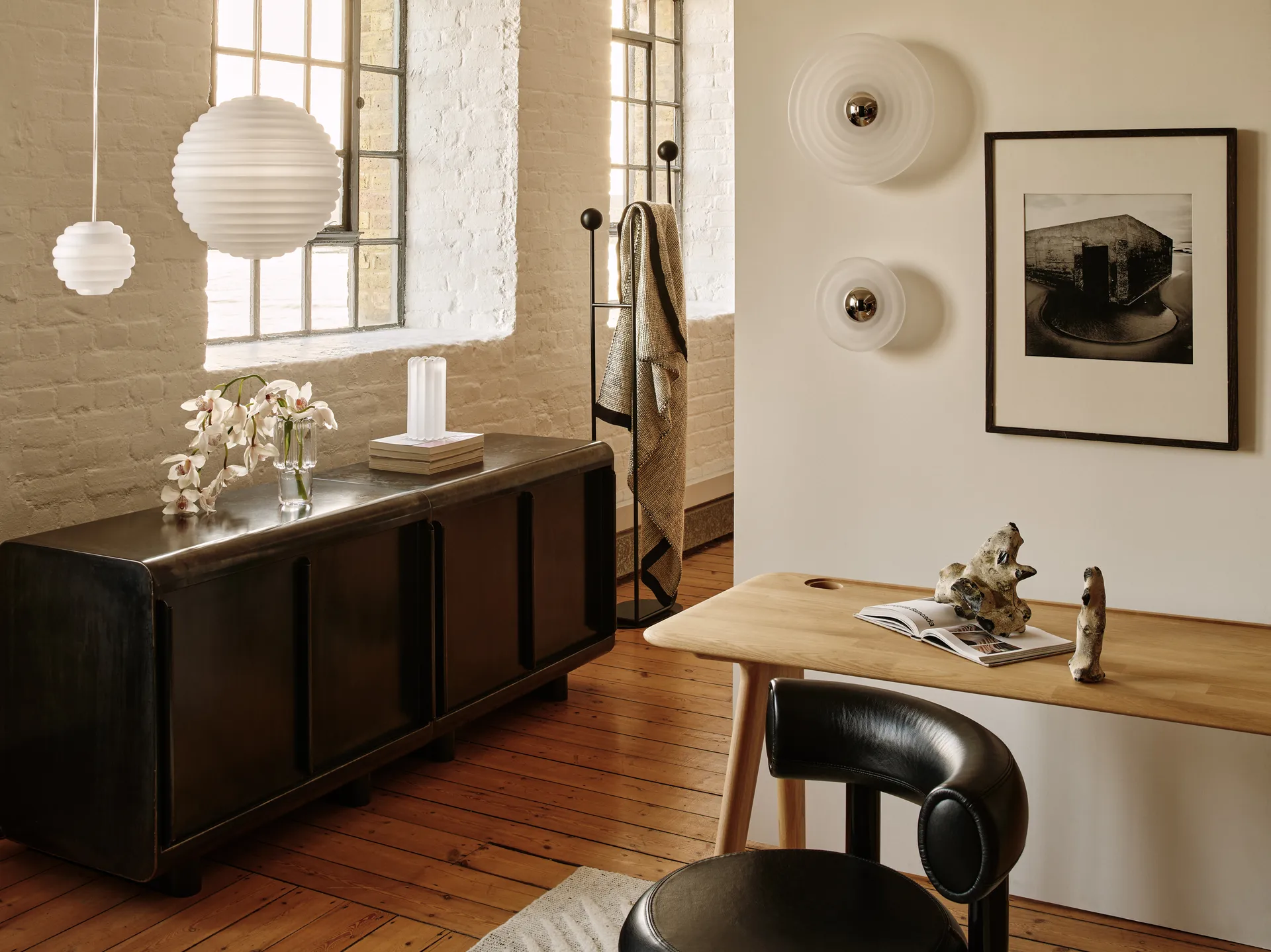 Press Sphere φωτιστικό LED Ø30 cm, Frosted Tom Dixon