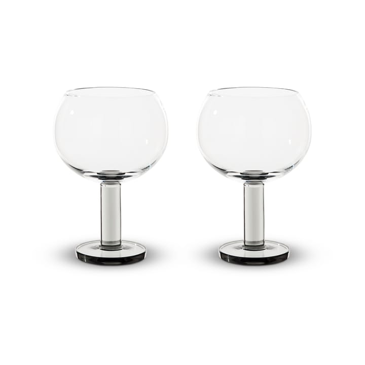 Puck Balloon ποτήρι με βάση 45 cl 2-pack - Clear-smoke - Tom Dixon