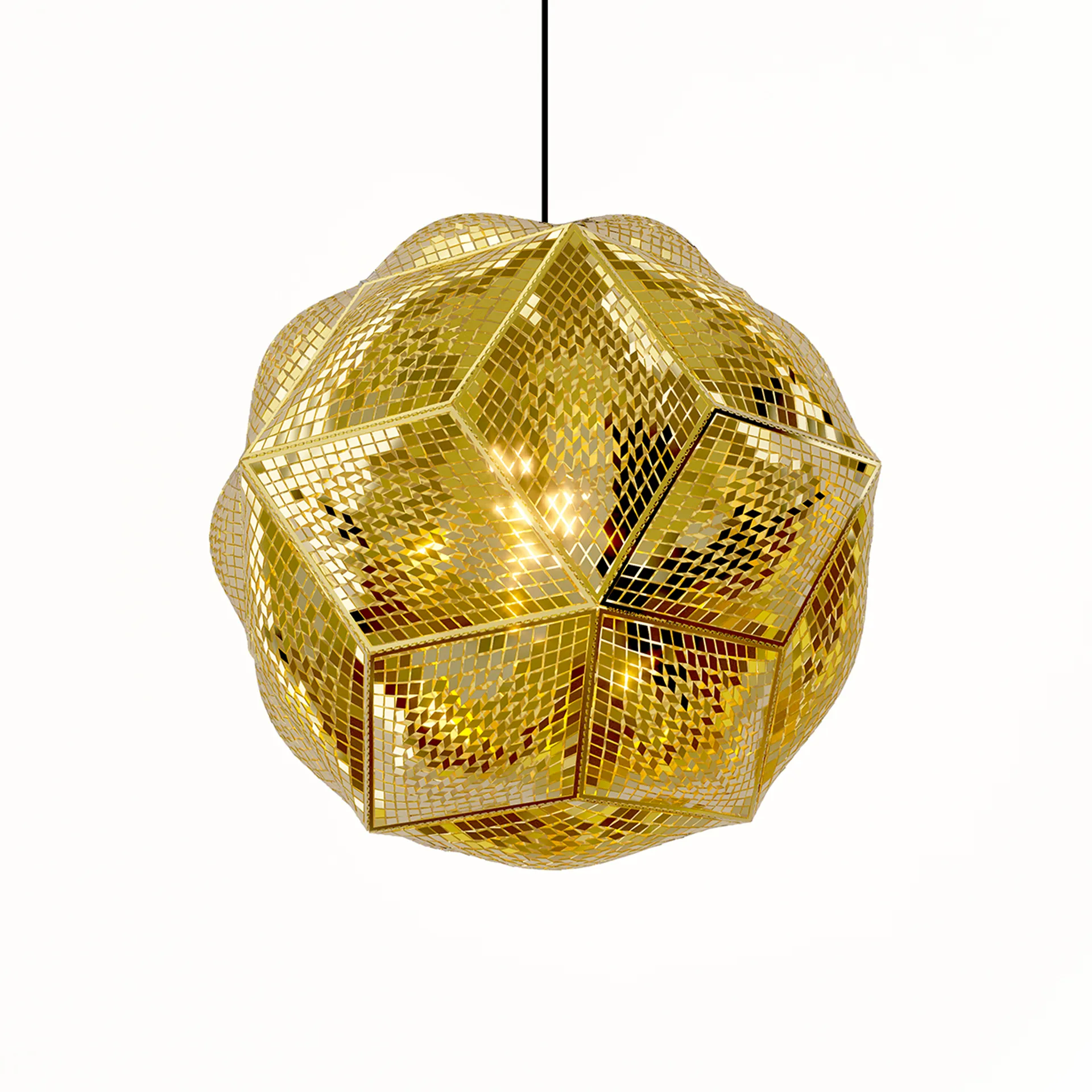 Puff κρεμαστό φωτιστικό οροφής Ø45 cm, Ορείχαλκο Tom Dixon