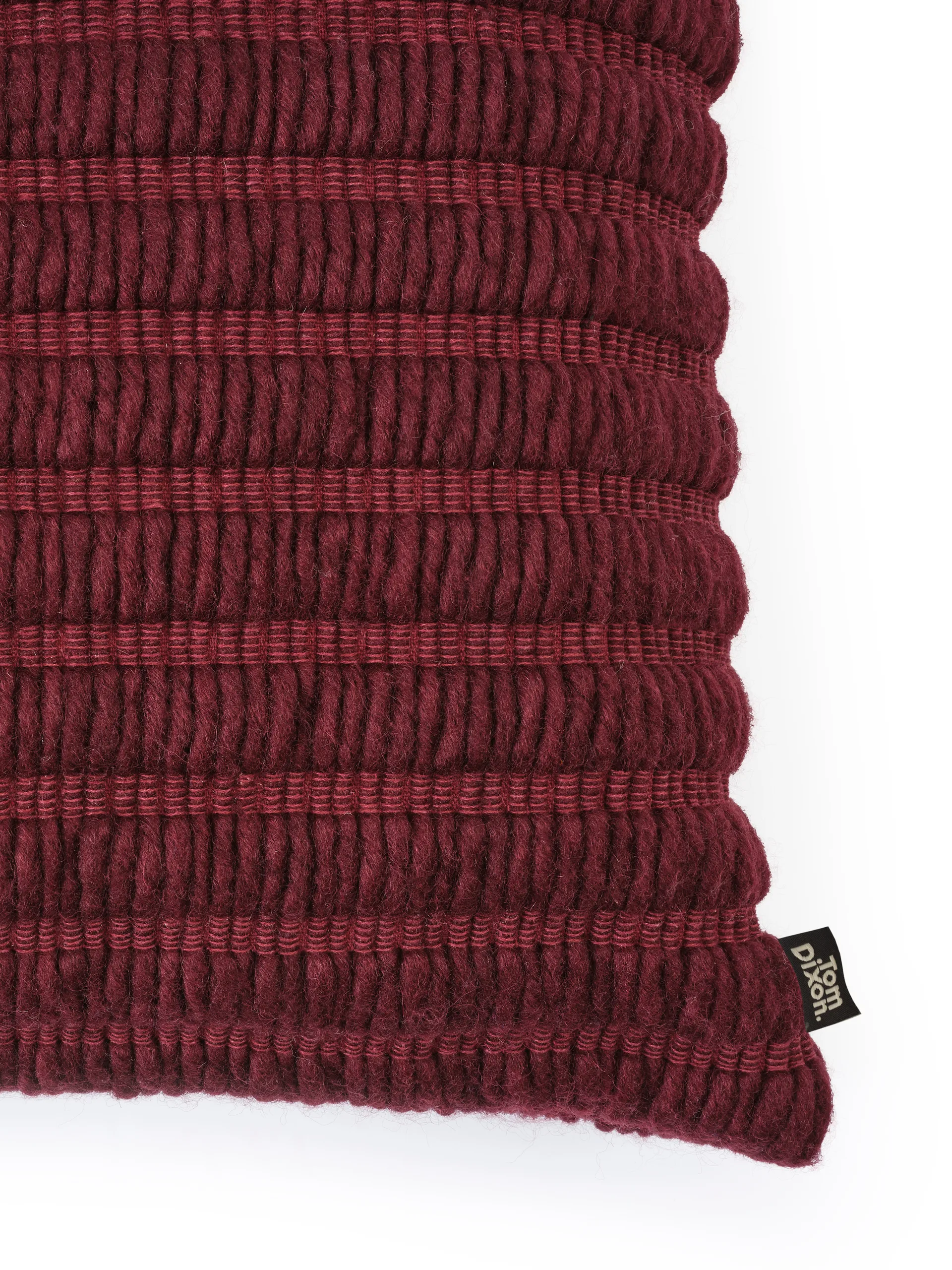 Ridge μαξιλάρι 45x45 cm, Burgundy Tom Dixon