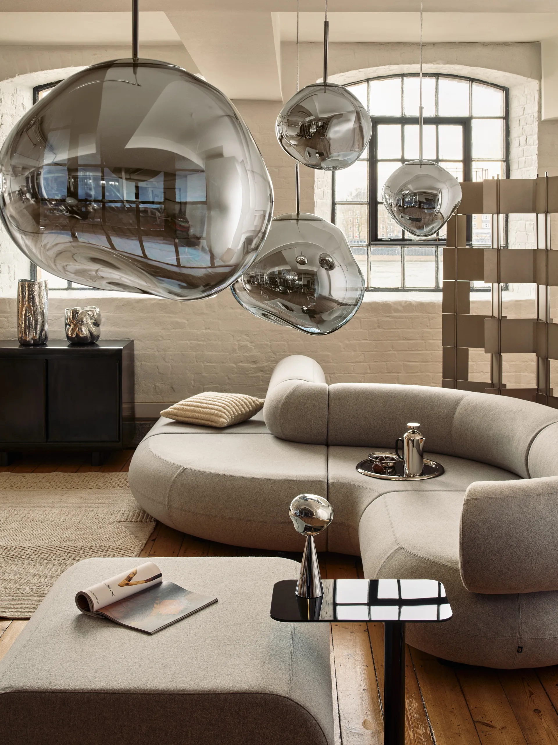 Ridge μαξιλάρι 45x45 cm, Natural Tom Dixon