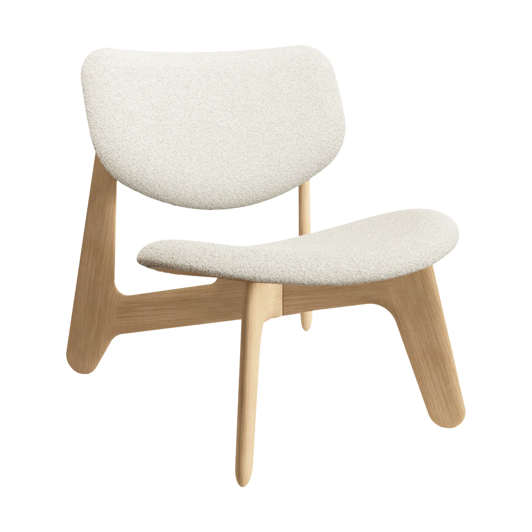 Slab πολυθρόνα με επενδυμένο κάθισμα, Natural brushed oak-Elle 0200 CMHR Natural Tom Dixon