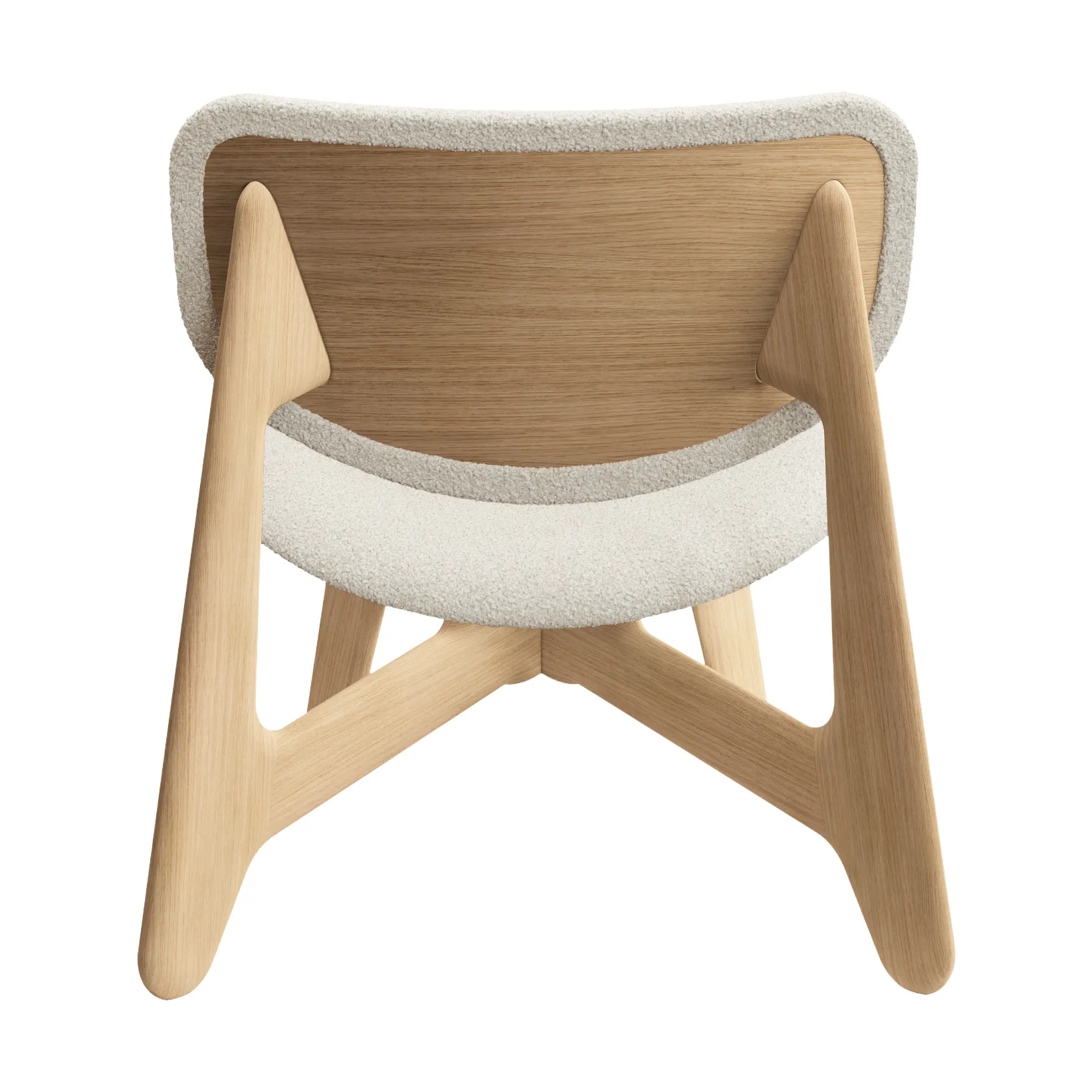 Slab πολυθρόνα με επενδυμένο κάθισμα, Natural brushed oak-Elle 0200 CMHR Natural Tom Dixon