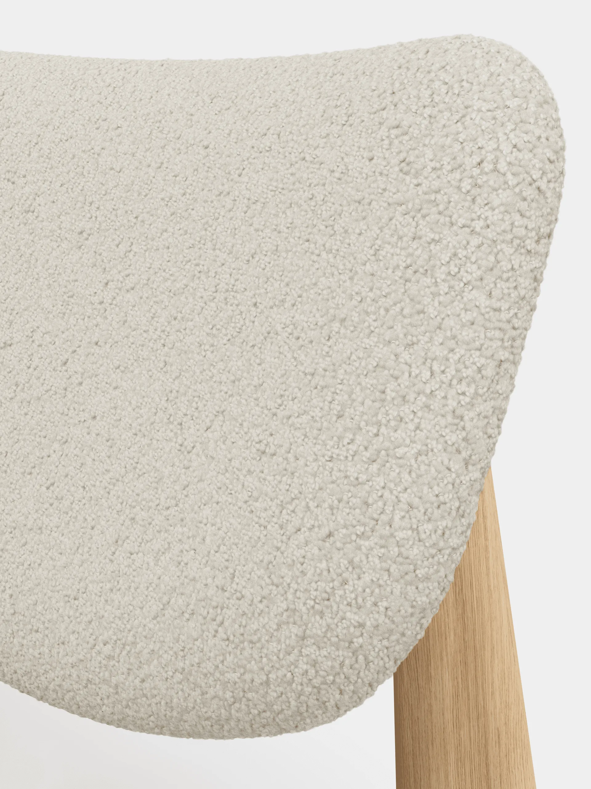 Slab πολυθρόνα με επενδυμένο κάθισμα, Natural brushed oak-Elle 0200 CMHR Natural Tom Dixon