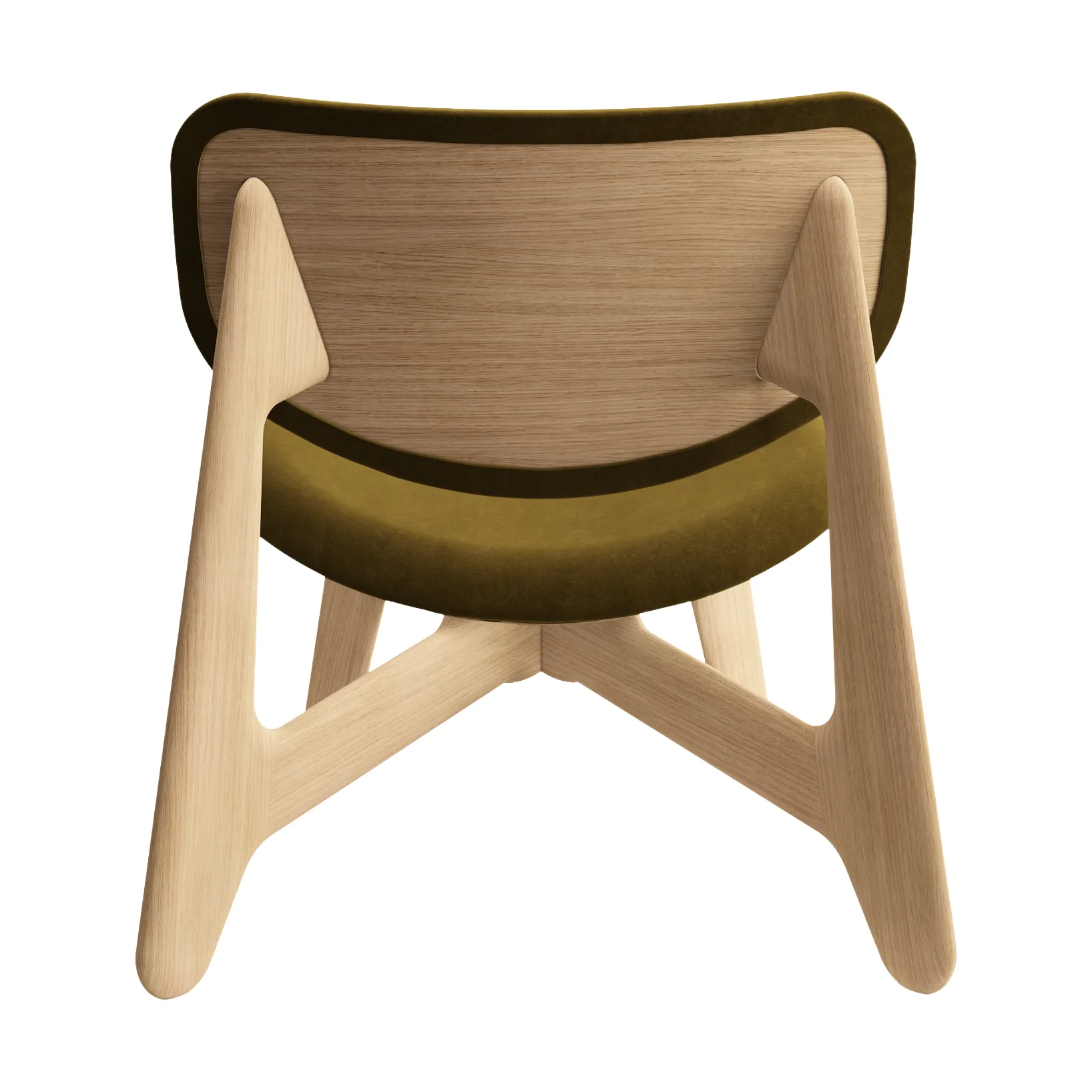 Slab πολυθρόνα με επενδυμένο κάθισμα, Natural brushed oak-Royal 0162 CMHR Khaki Tom Dixon