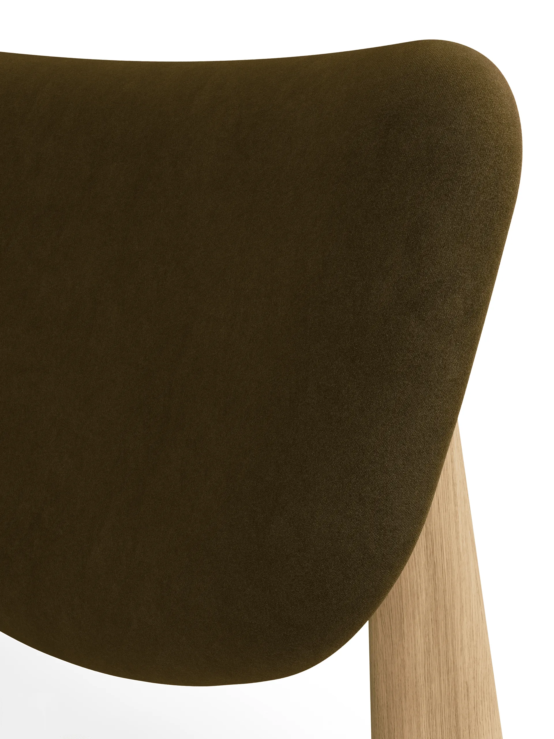 Slab πολυθρόνα με επενδυμένο κάθισμα, Natural brushed oak-Royal 0162 CMHR Khaki Tom Dixon