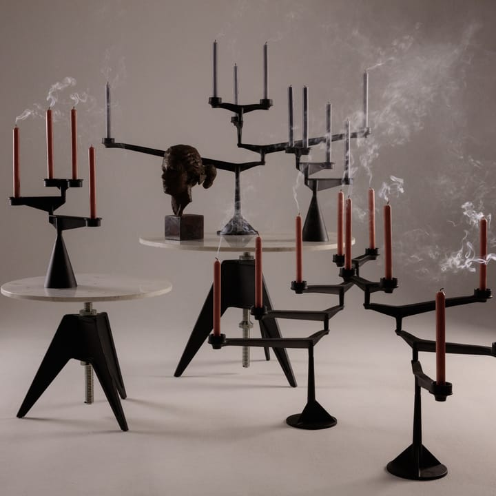 Spin μίνι βάση κεριού, Μαύρο Tom Dixon