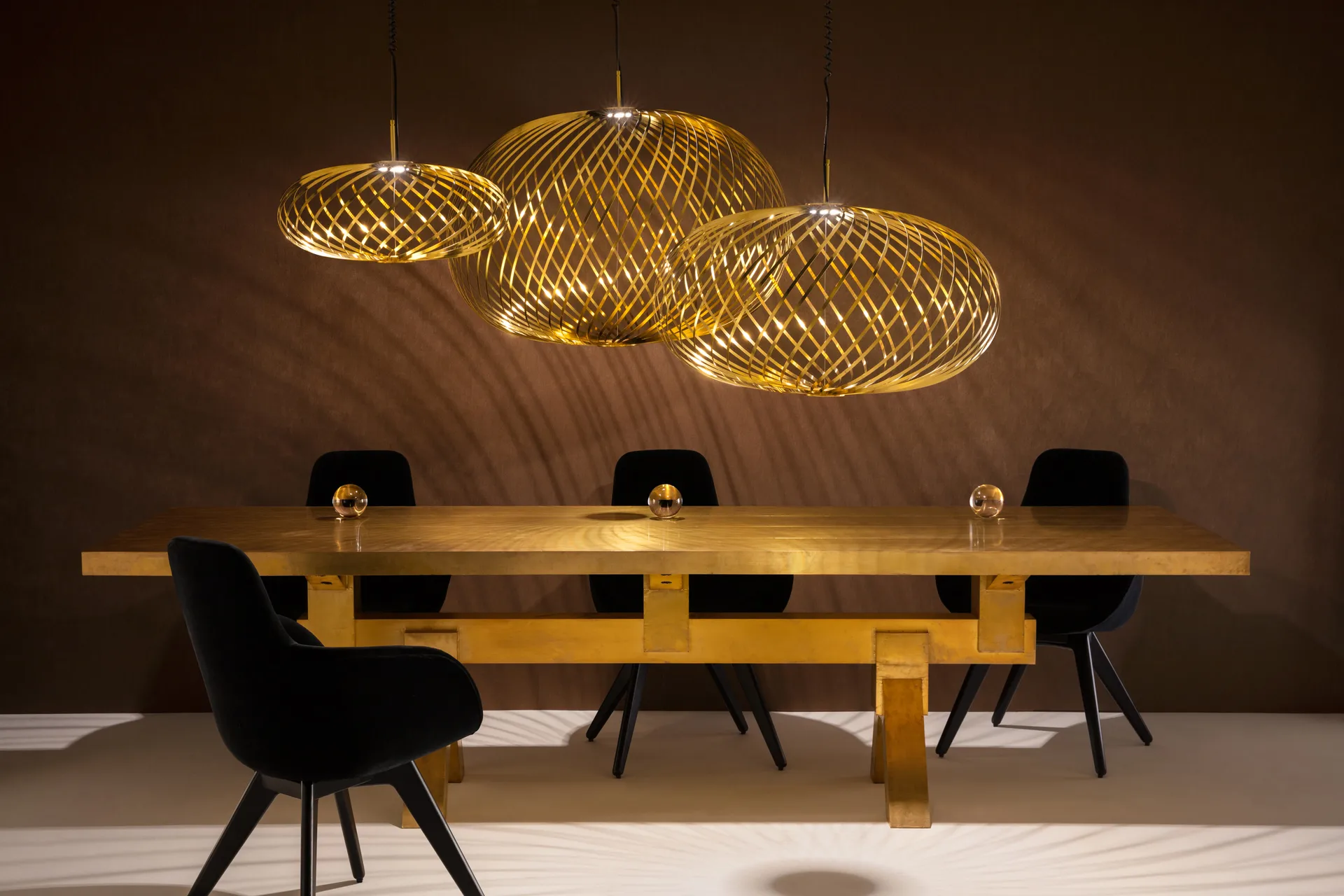 Spring κρεμαστό φωτιστικό LED brass, Small Tom Dixon