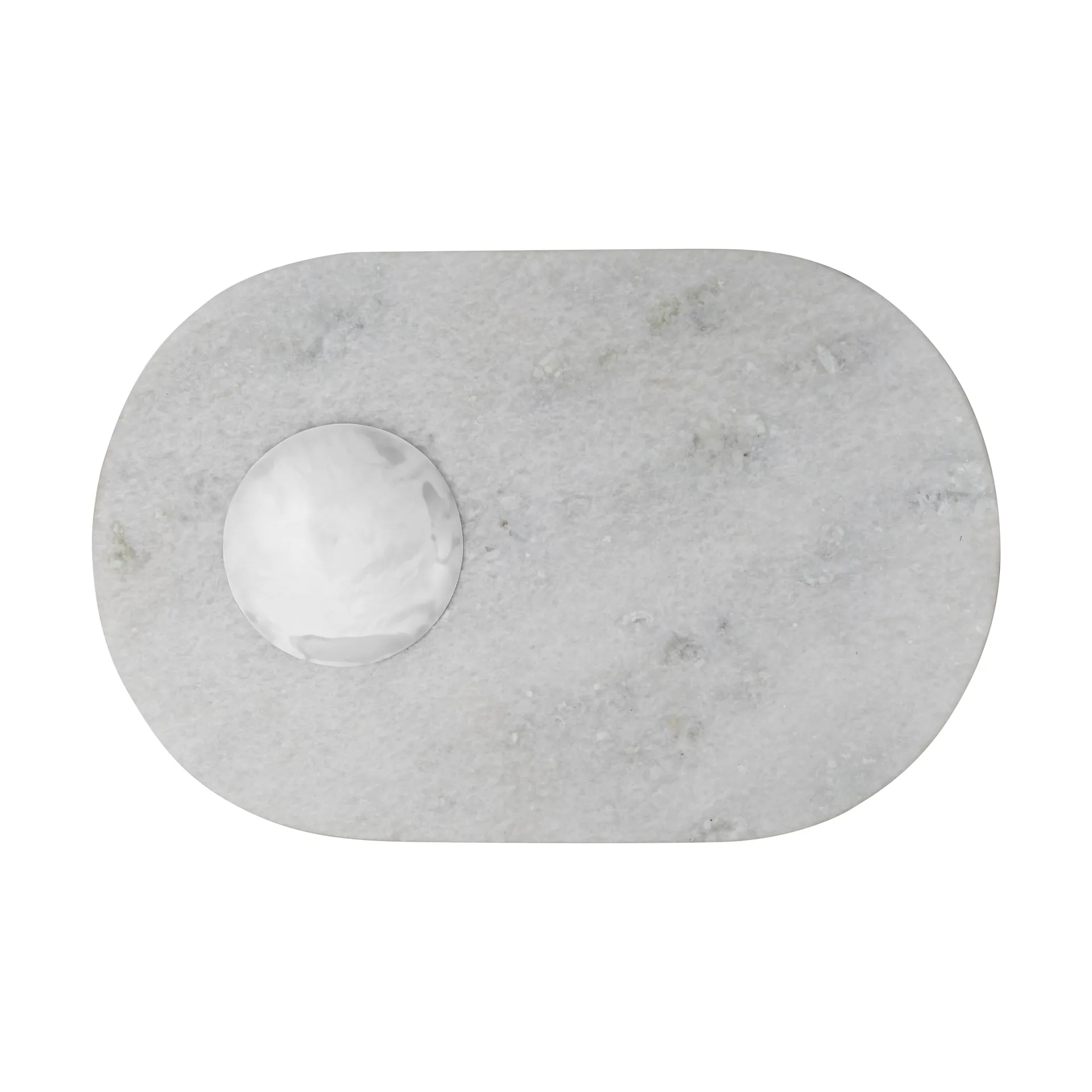 Stone σανίδα κοπής 27x42 cm, White marble-silver Tom Dixon
